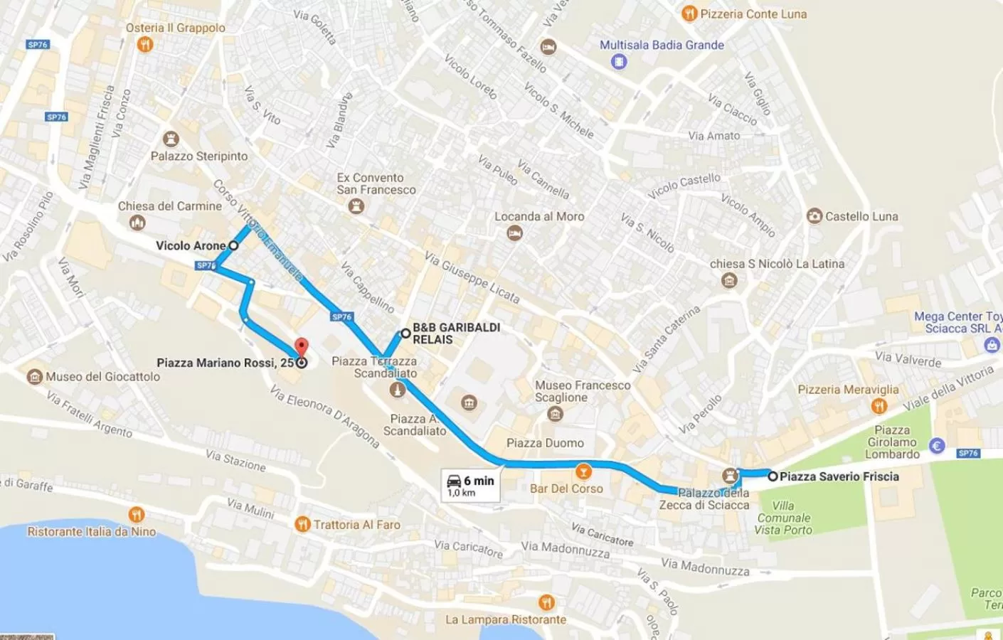 Area and facilities in Garibaldi Relais