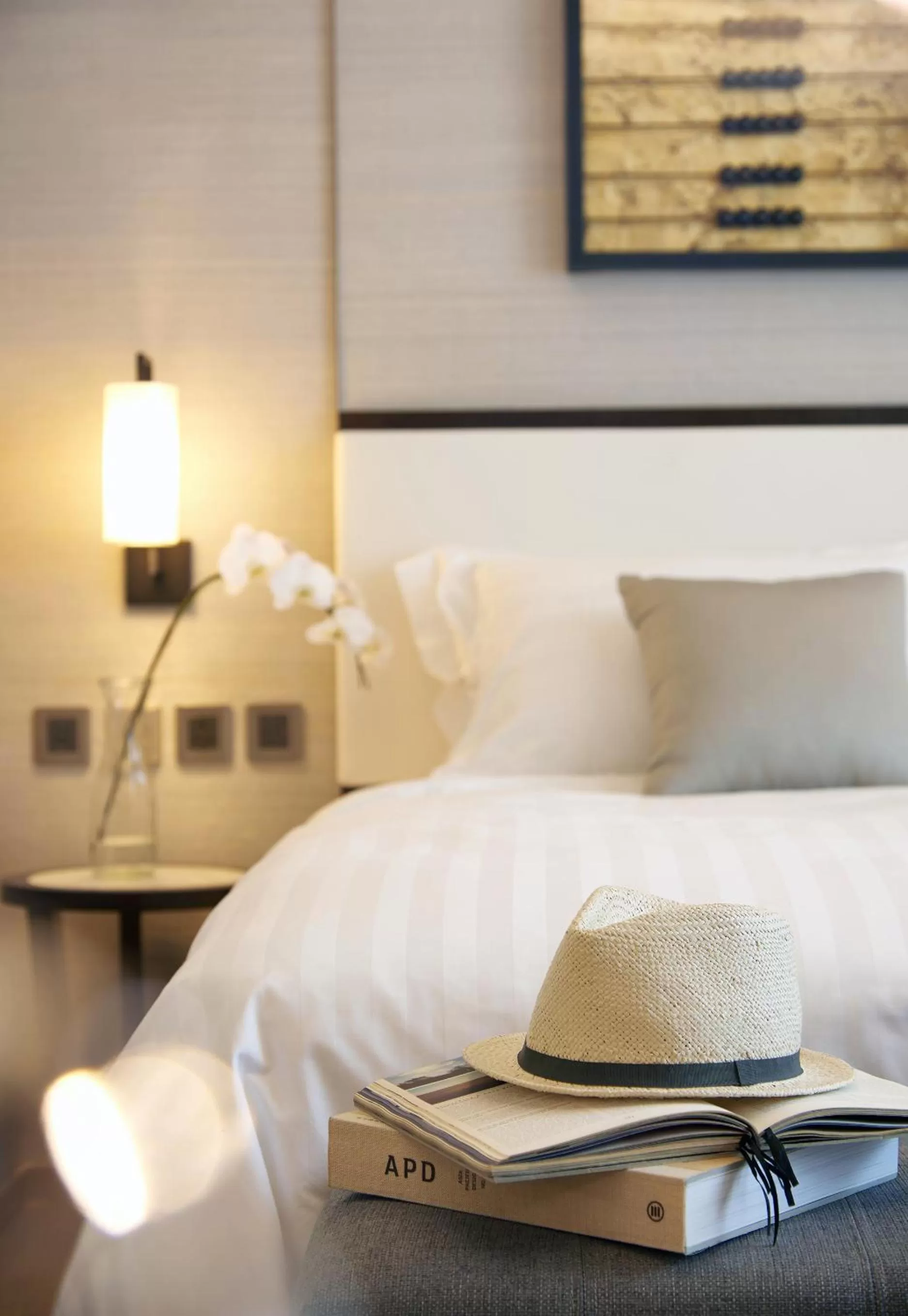 Decorative detail, Bed in Wharney Hotel