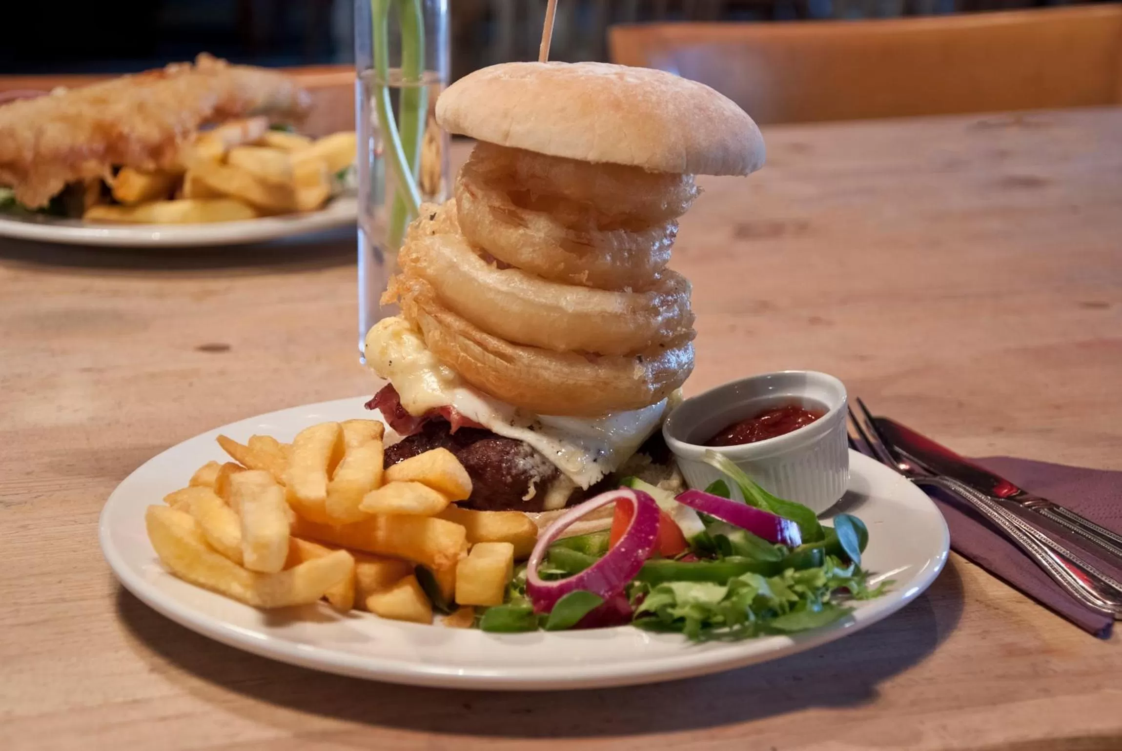 Food close-up in Tricky's Hotel