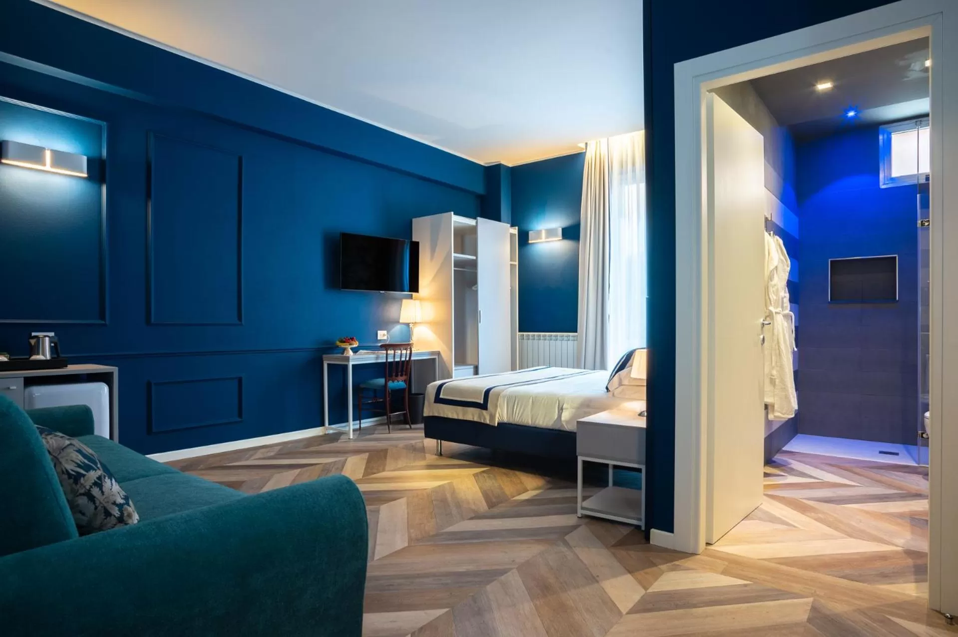 Bed in Hotel Monte Rosa