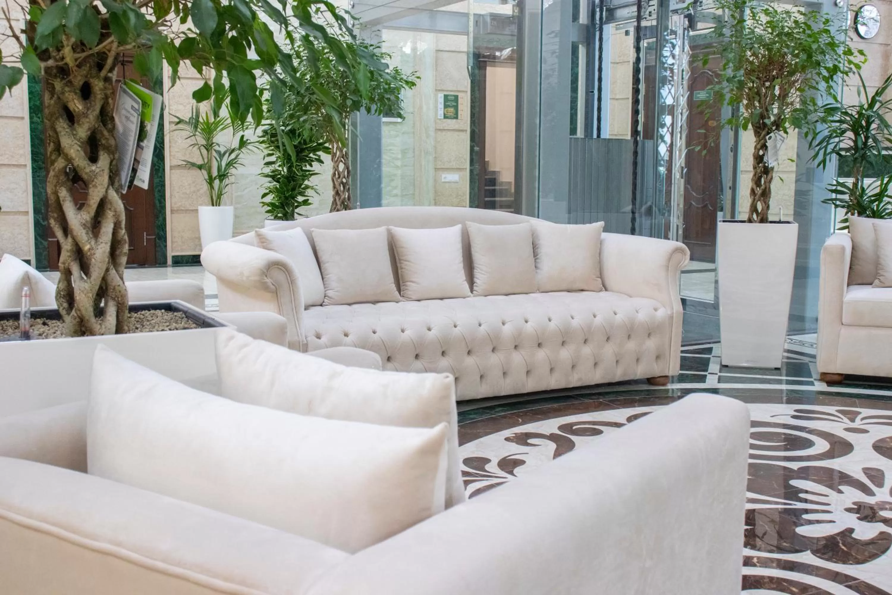 Seating area in Garden Plaza Bukhara