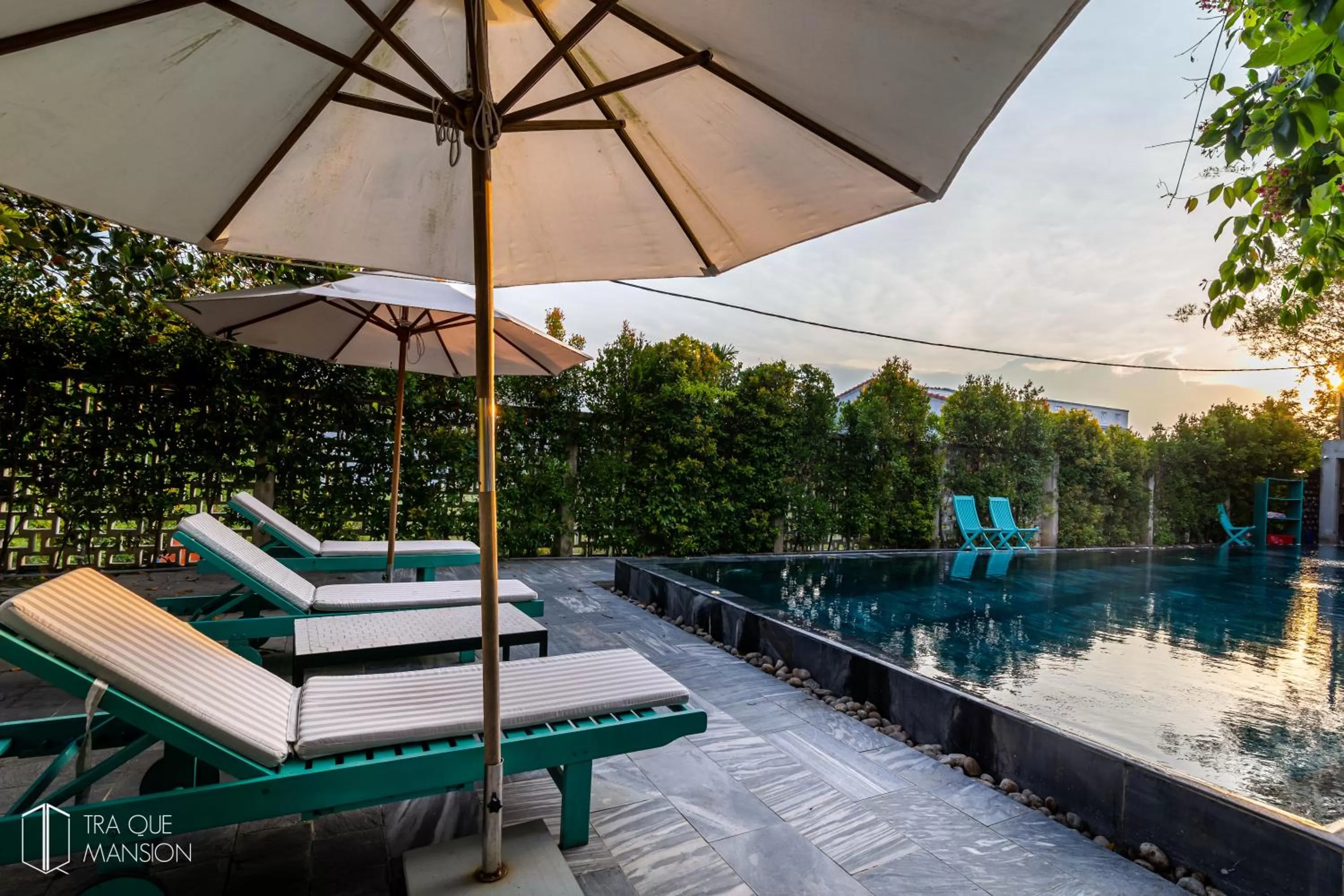 Pool view, Swimming Pool in Tra Que Mansion