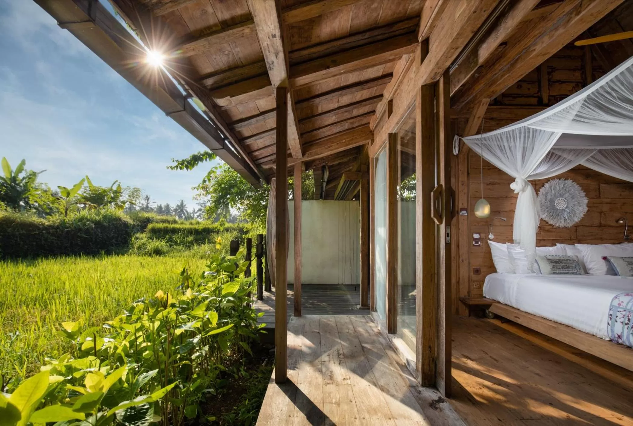 View (from property/room), Bed in Blue Karma Dijiwa Ubud