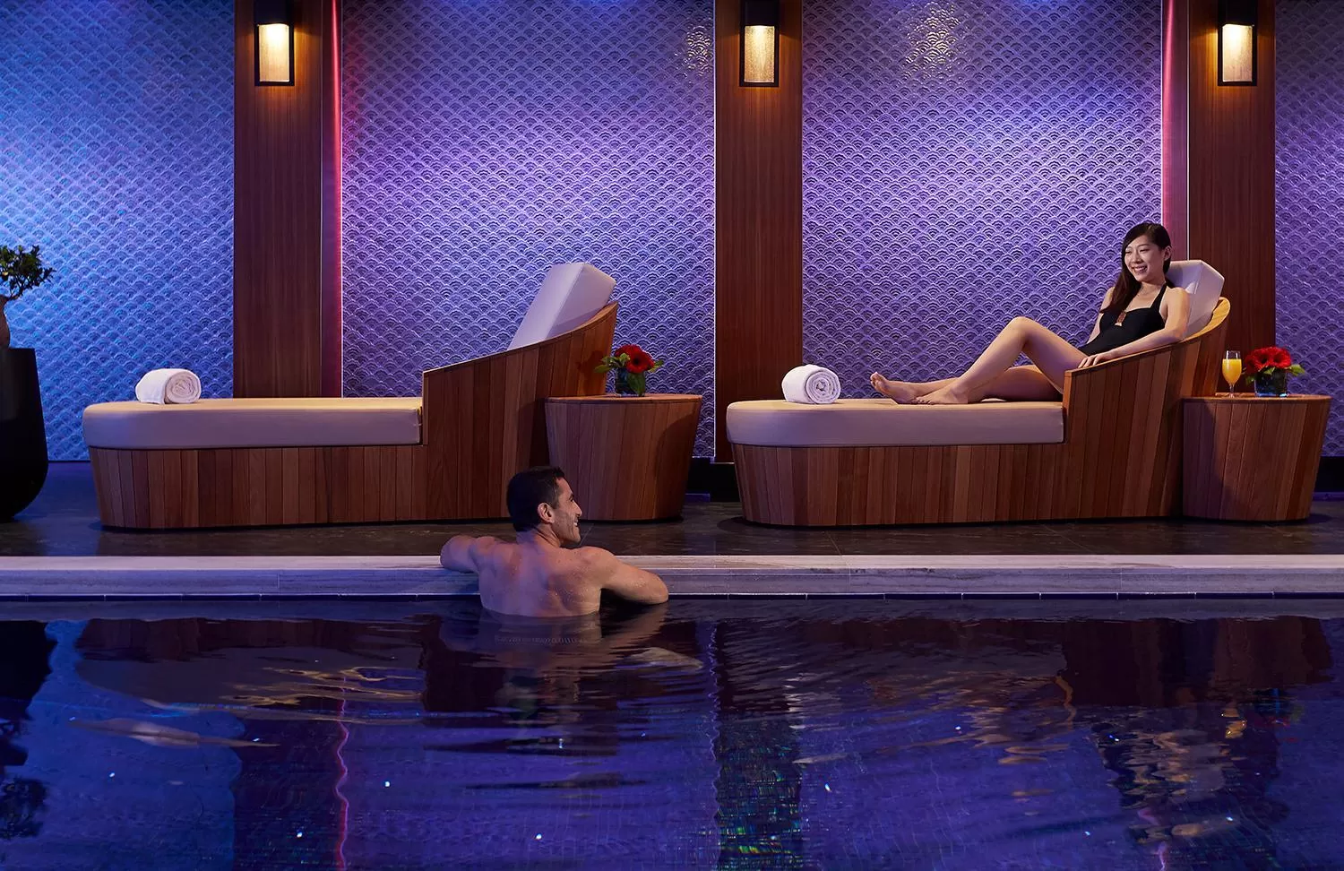 Swimming pool in Mandarin Oriental, Hong Kong