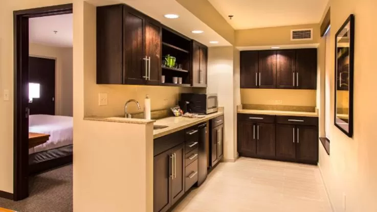 Kitchen or kitchenette, Bed in Hyatt Place Charlottesville