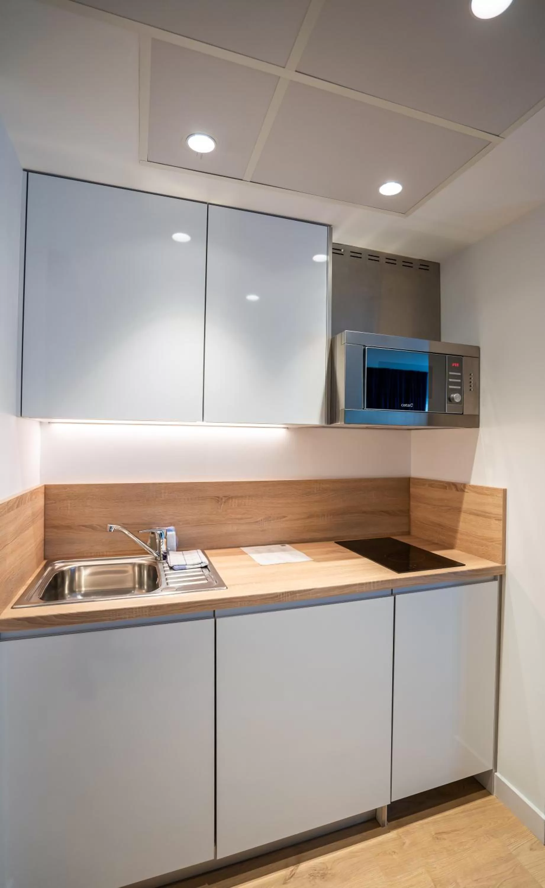 Kitchen or kitchenette in abba Apartments Playa de Gros San Sebastián