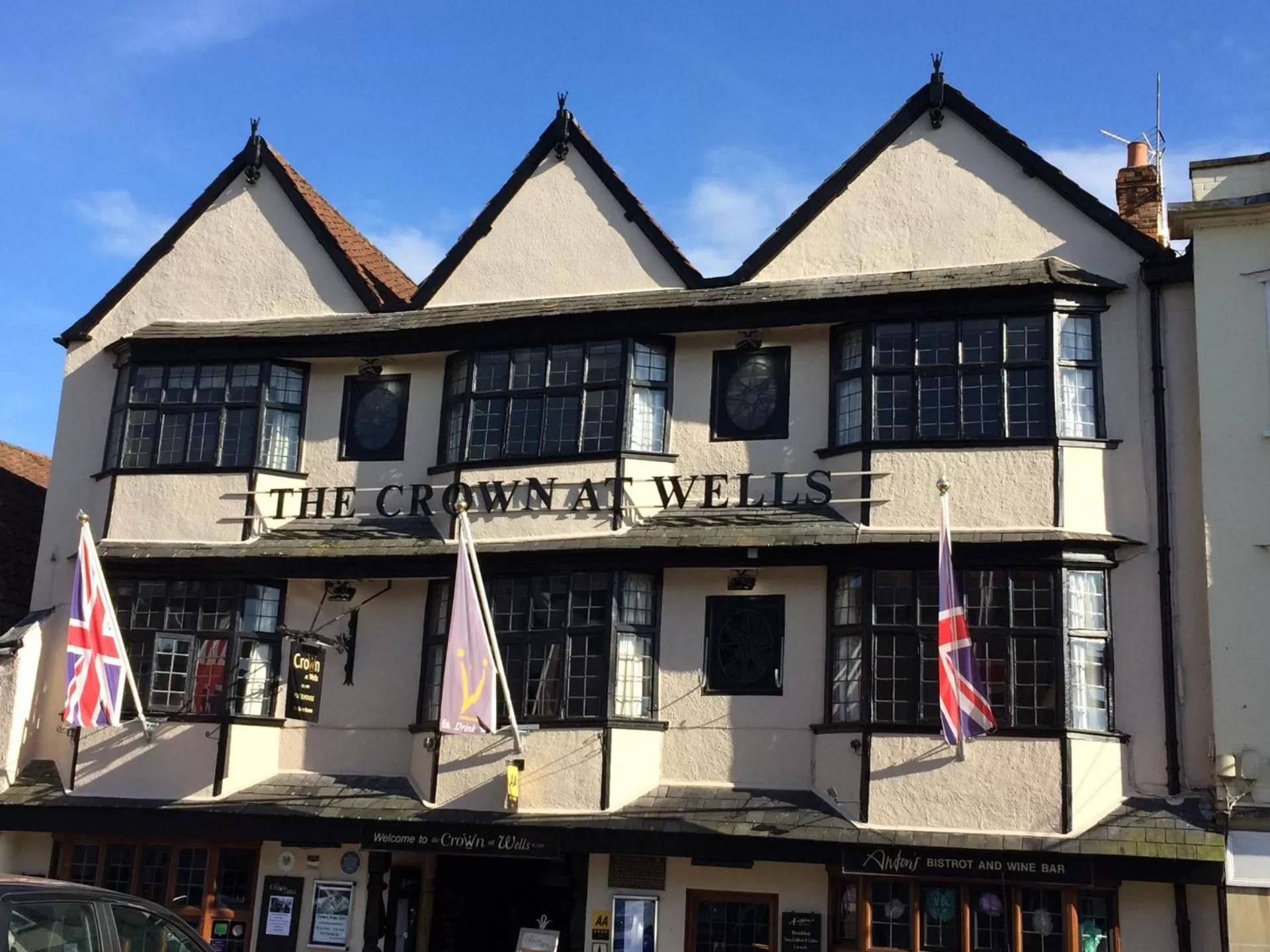 Property building in The Crown at Wells, Somerset