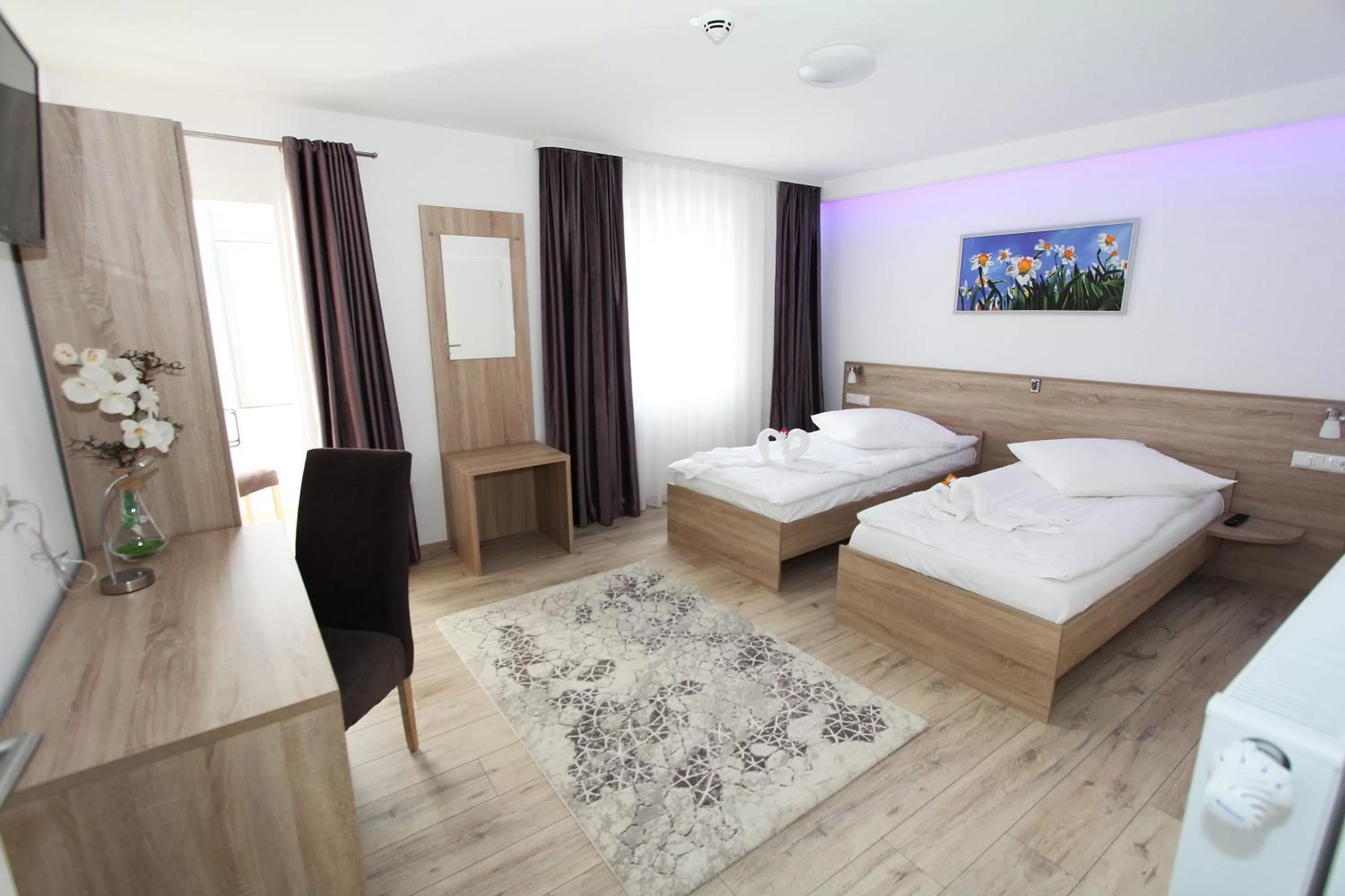 Bedroom, Bed in Pension Villa Colosseo im Herzen von Meiningen