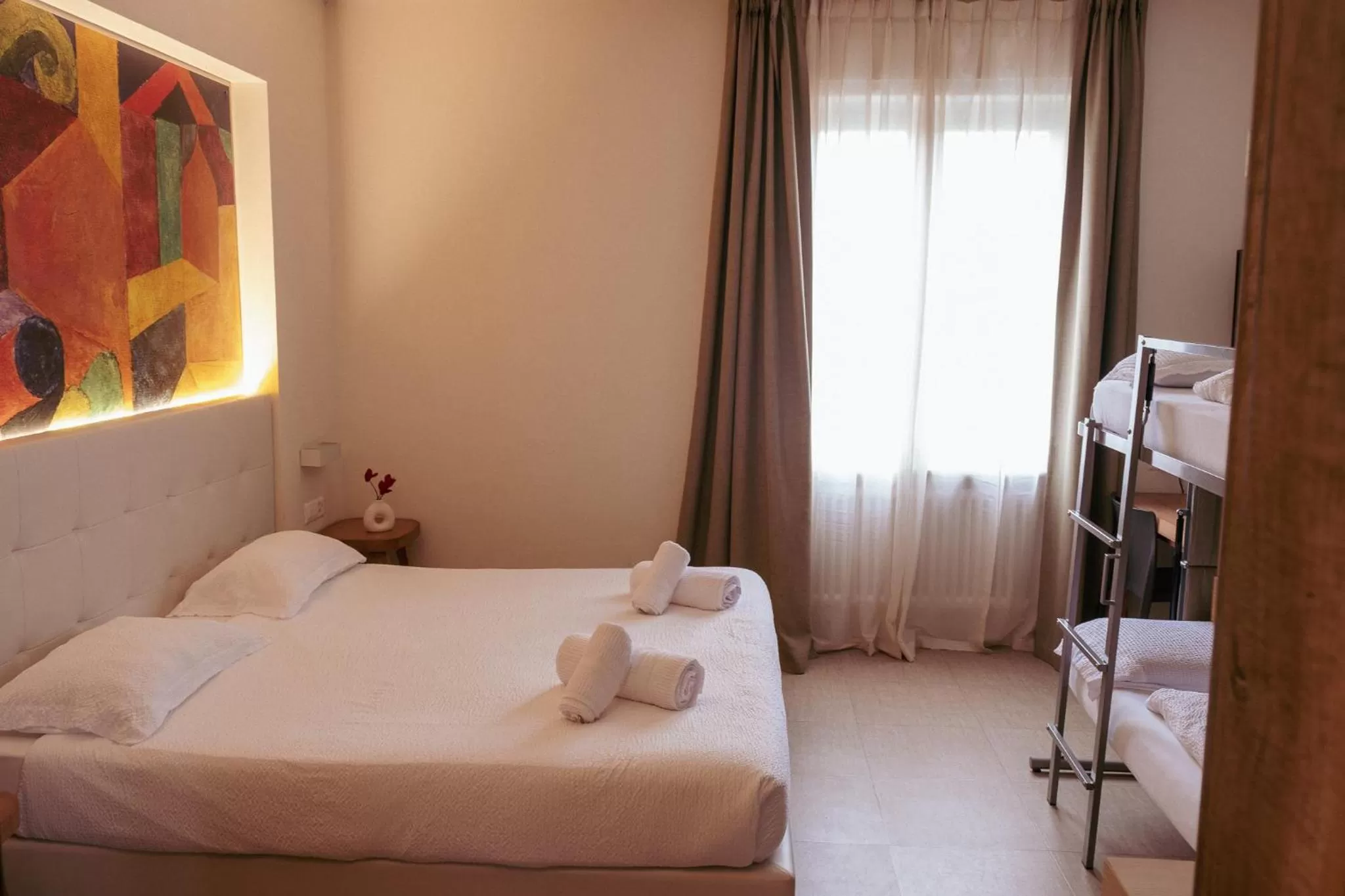 Bed in Hotel Morgana