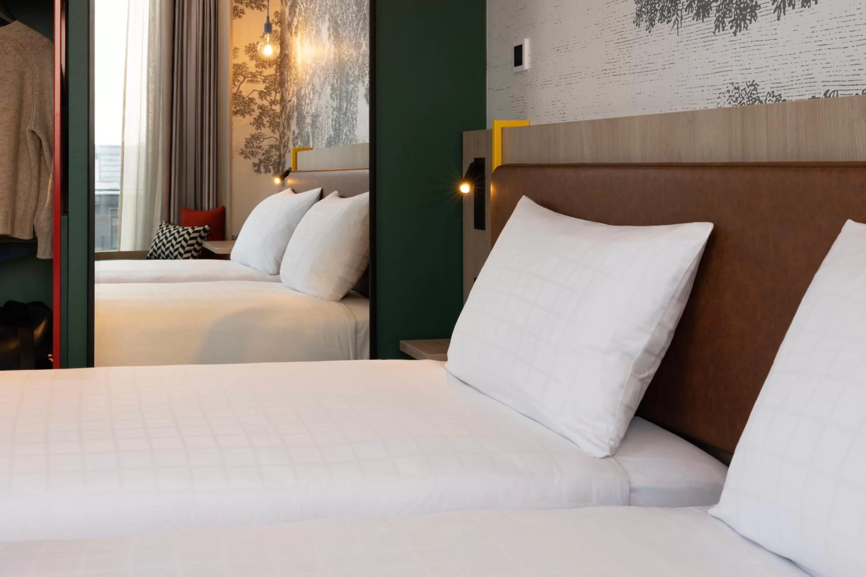 Bed in ibis Styles Copenhagen Orestad