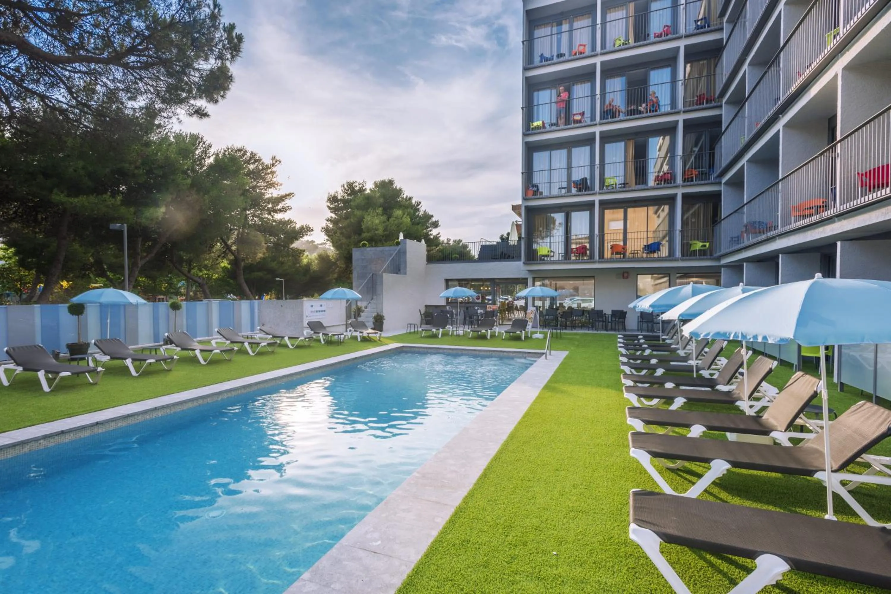 Swimming pool in GHT Sa Riera