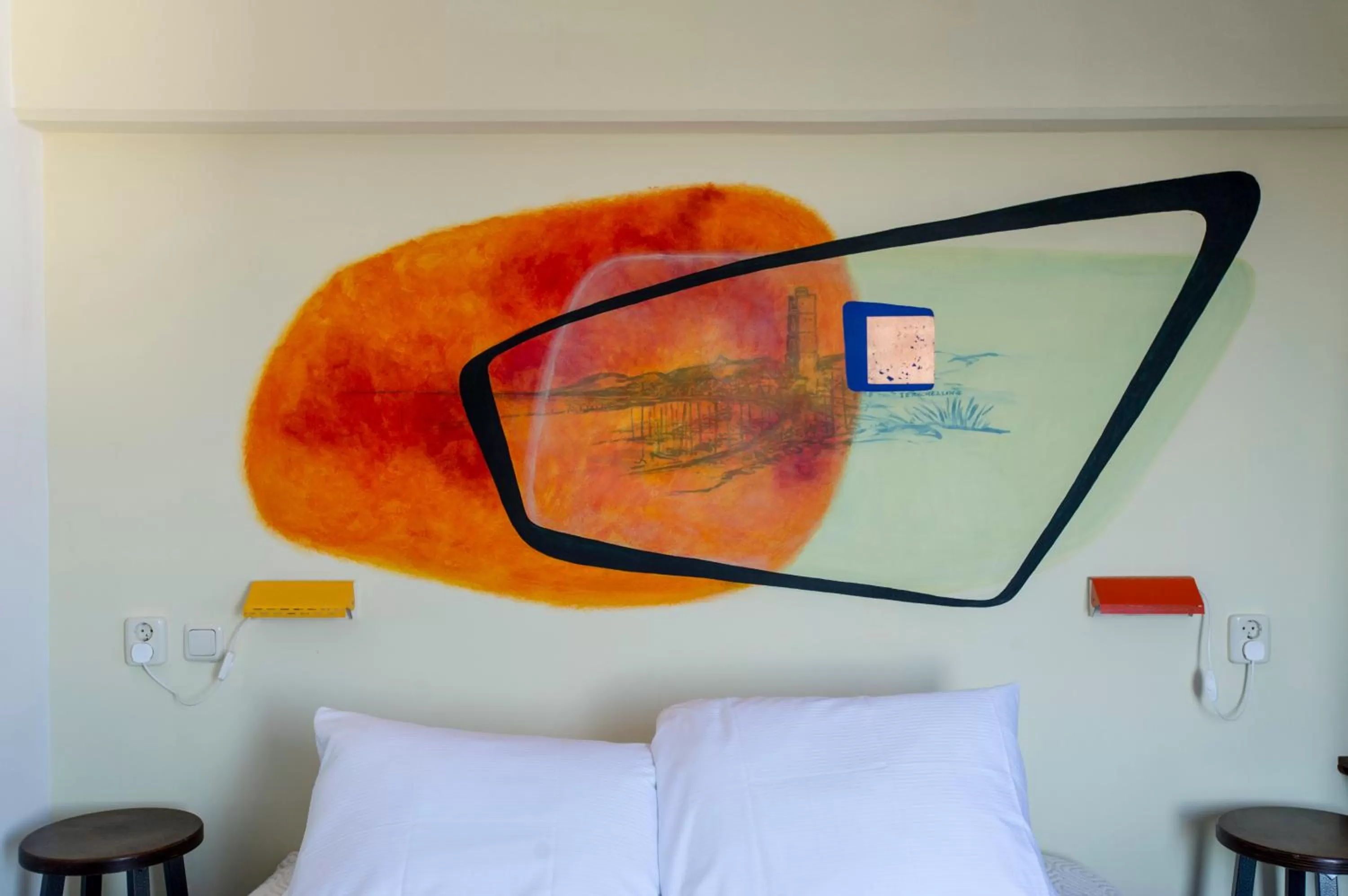 Decorative detail, Bed in Pension Homeland