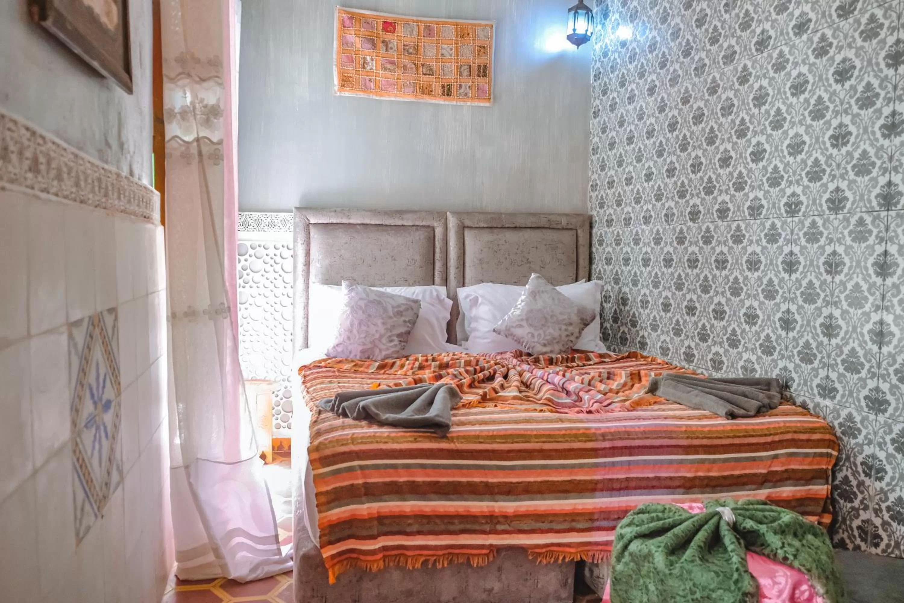 Bed in Héritage Lalla Aicha et SPA