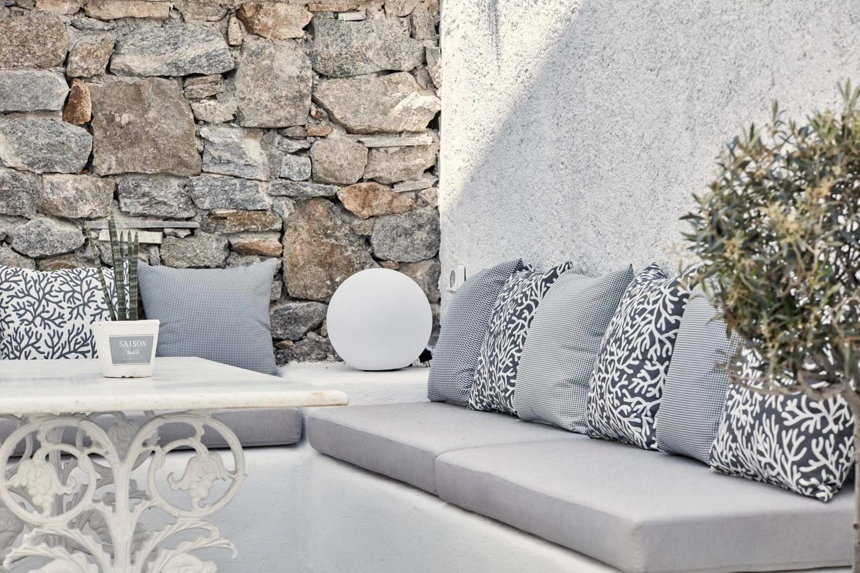 Patio in Mykonos Princess Hotel