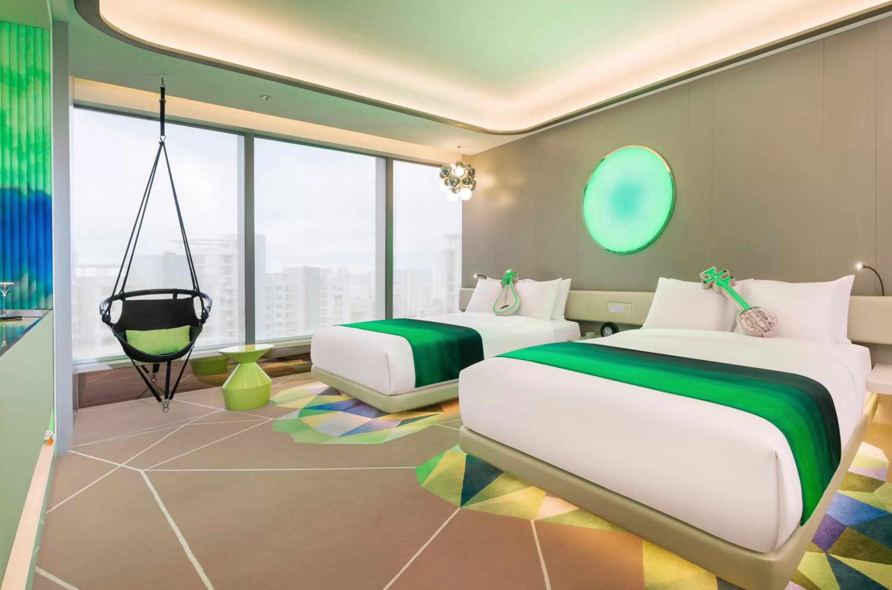 Photo of the whole room, Bed in W Suzhou - Jinji Lake