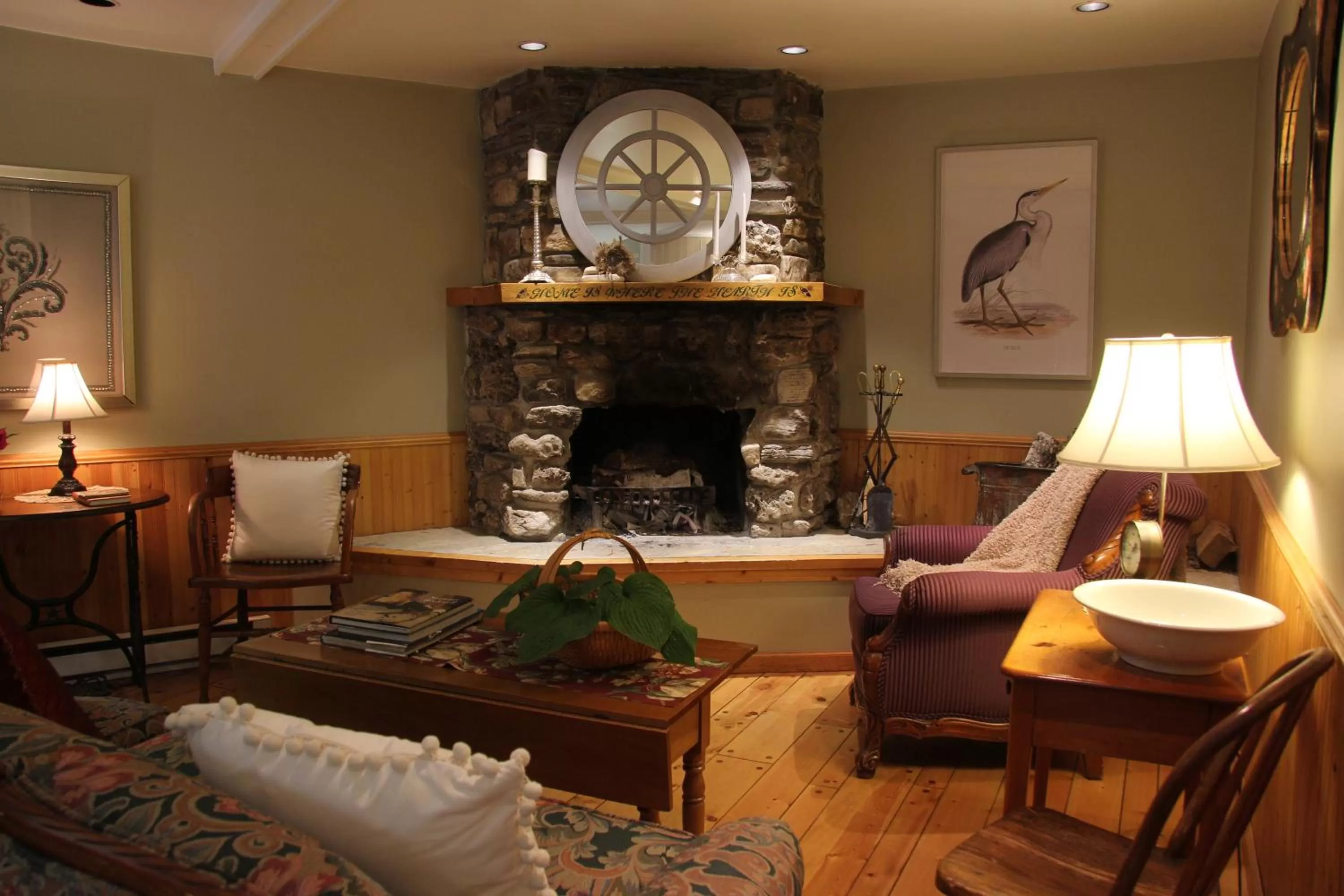 Seating area in Eagle Harbor Inn