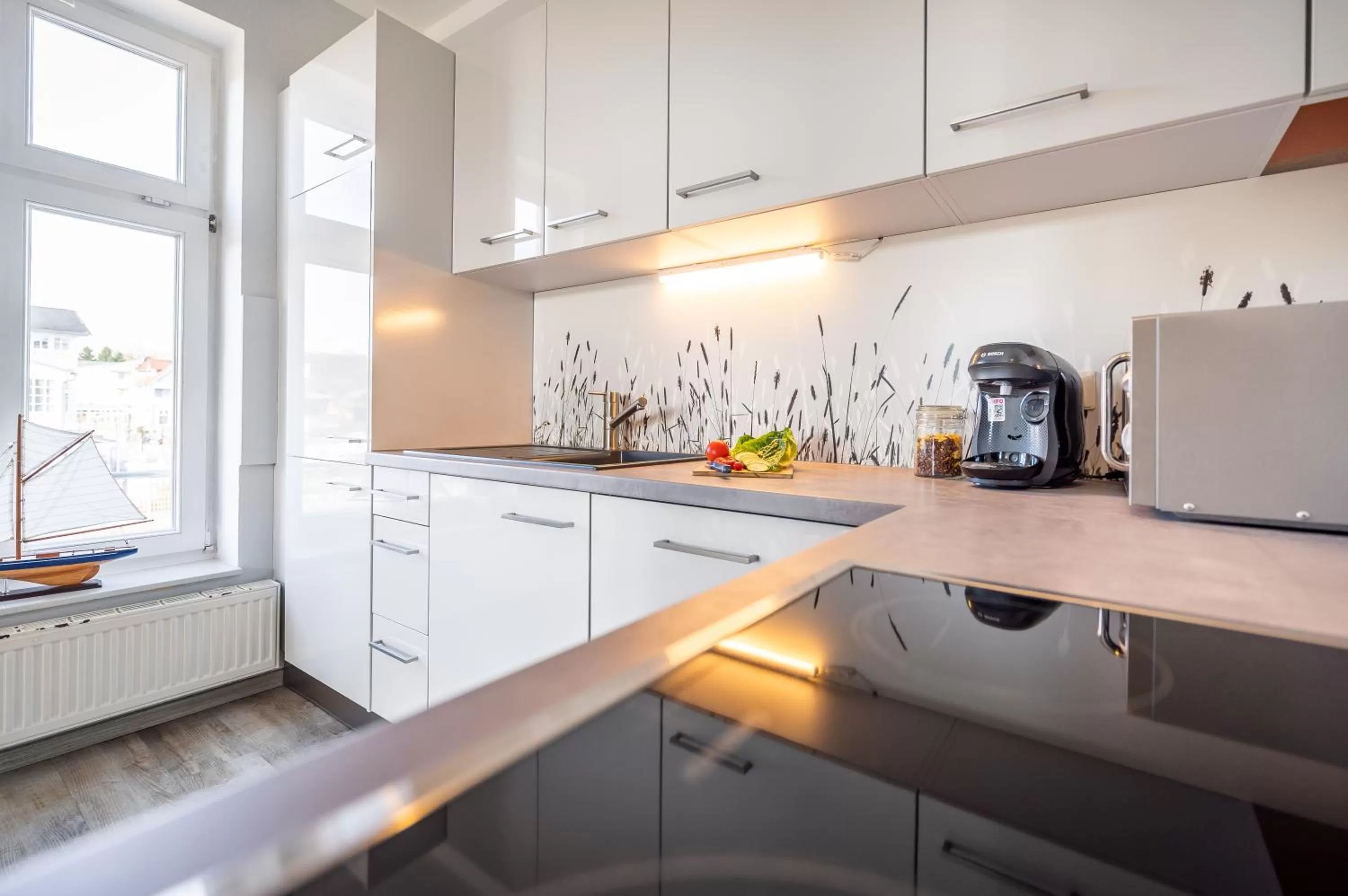 Kitchen/Kitchenette in Haus Ferienglück Sauna im Haus