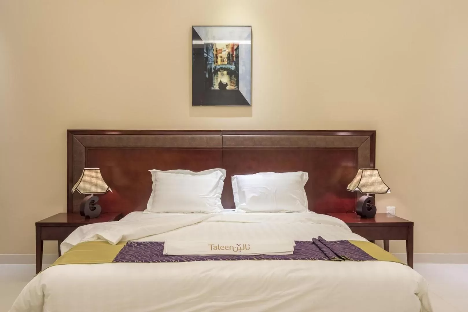 Bed in Taleen Serviced Apartments Al Nakheel