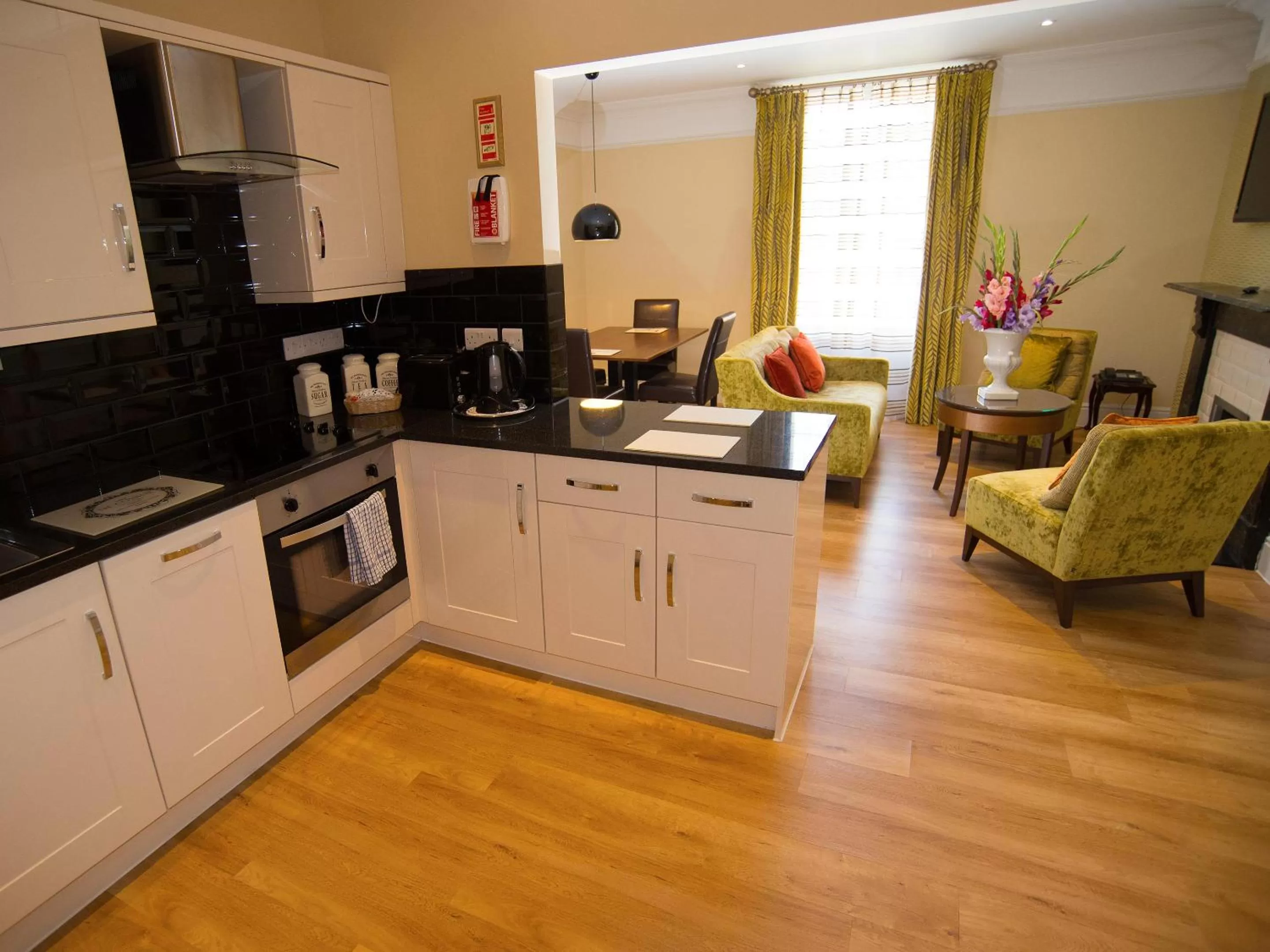 Kitchen or kitchenette in Lensfield Hotel