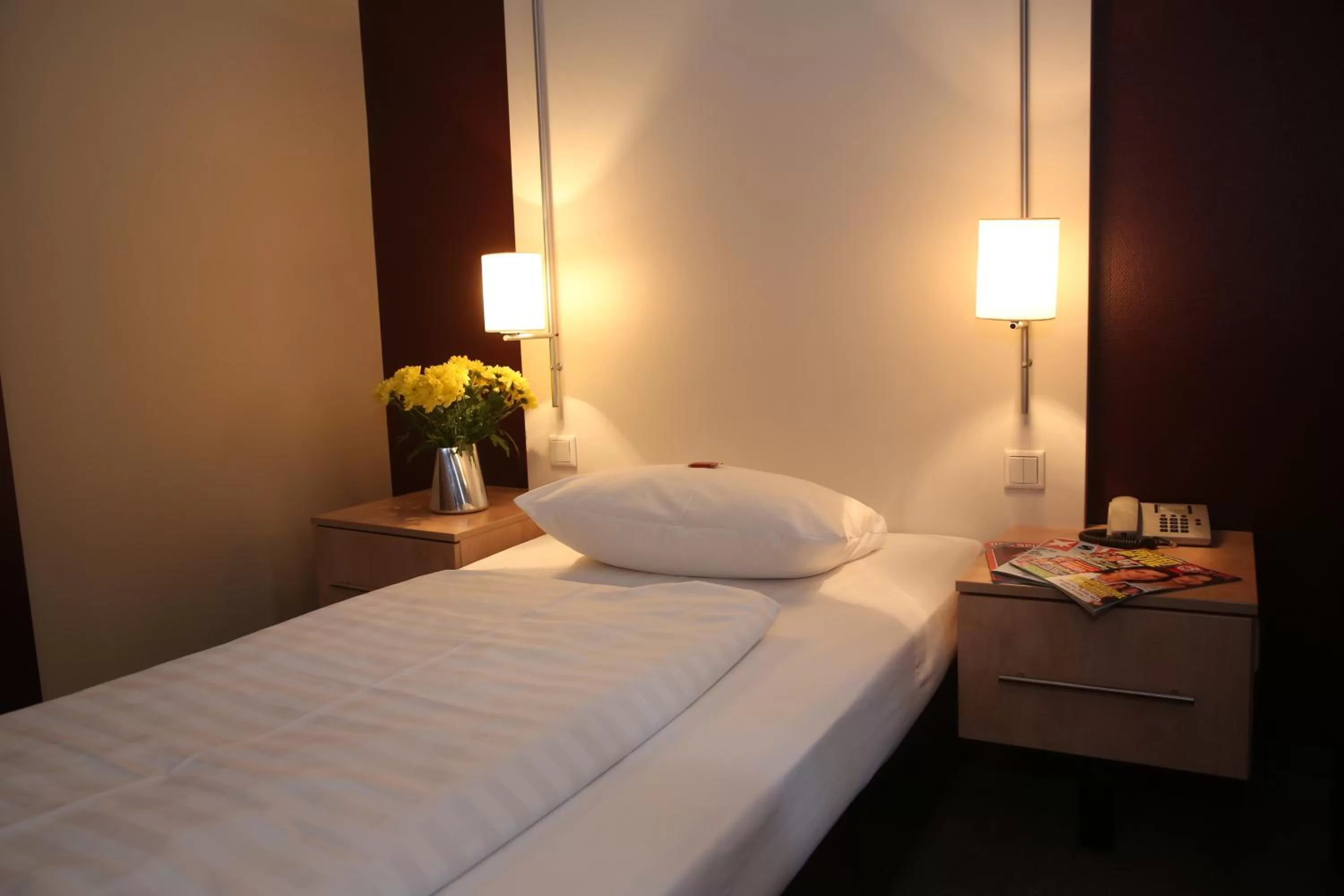 Bed in Hotel Columbus