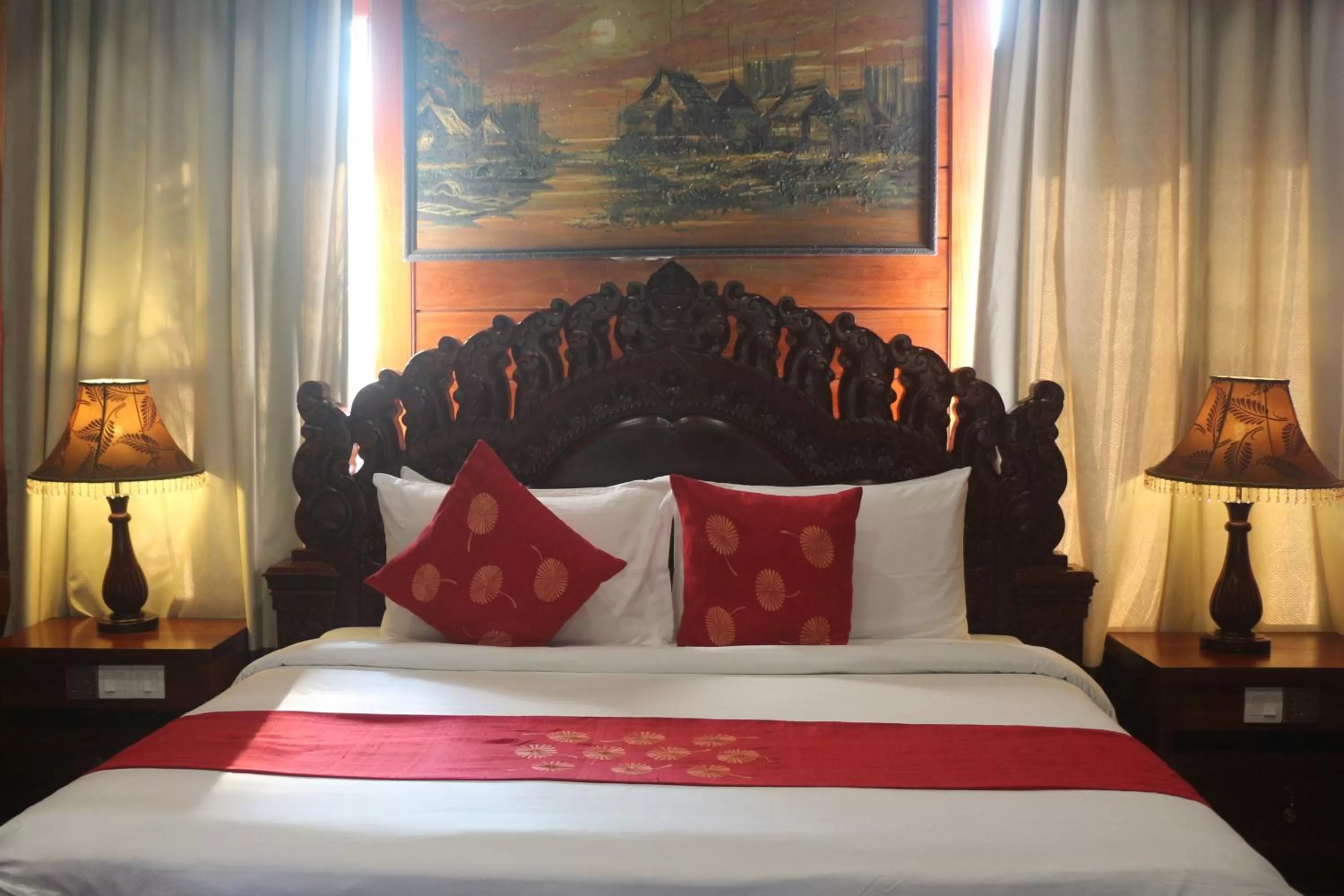 Bed in Try Palace Resort-Kep