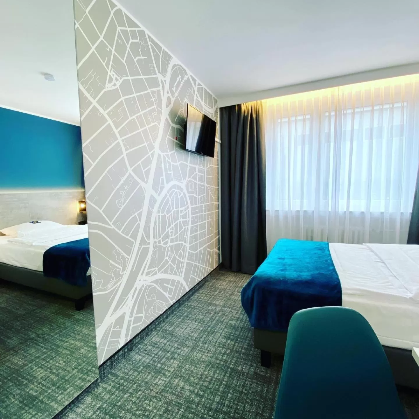 Photo of the whole room, Bed in Comfort Garni Stadtzentrum Hotel