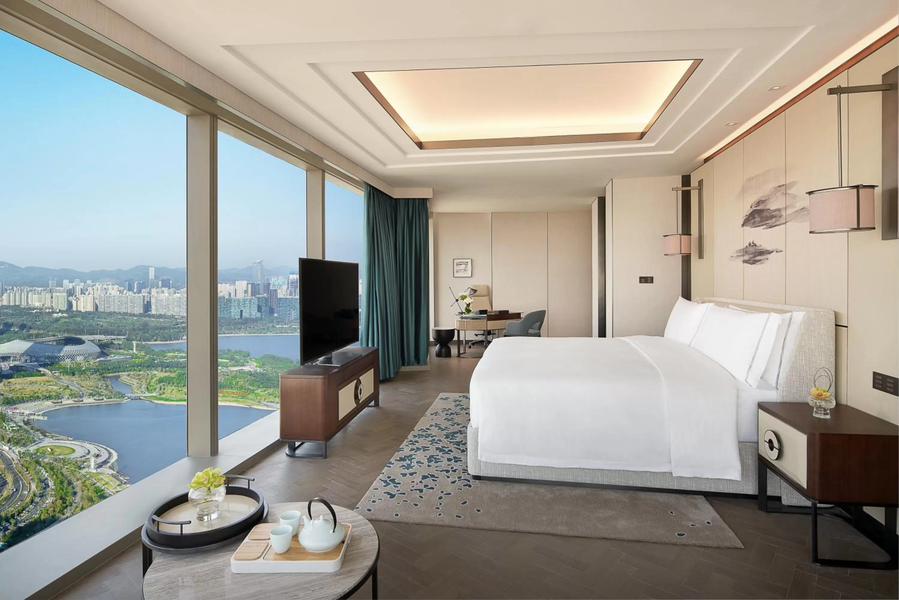 Photo of the whole room, Bed in Raffles Shenzhen