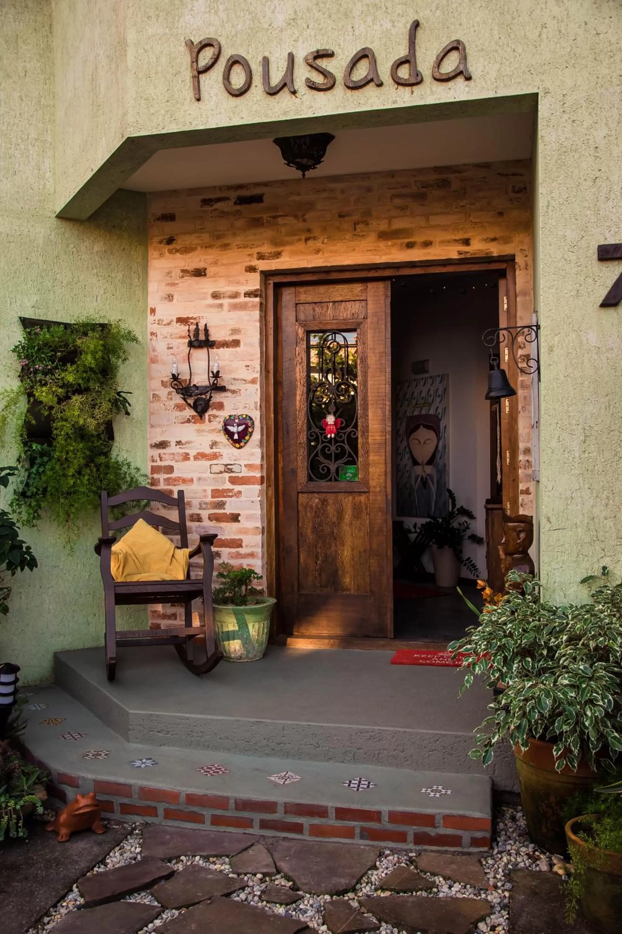 Facade/entrance in Pousada Santarina