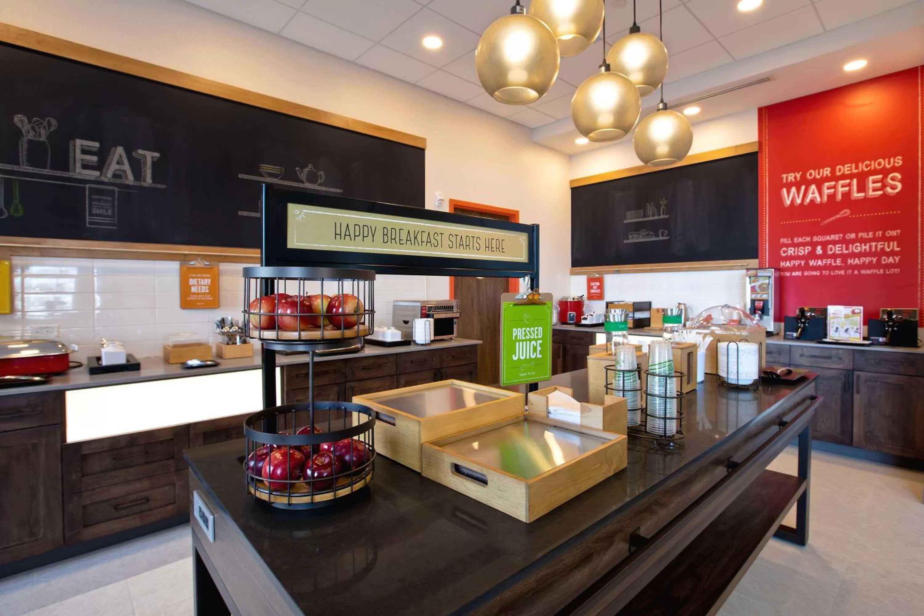 Breakfast in Hampton Inn & Suites Ottawa West, Ontario, Canada