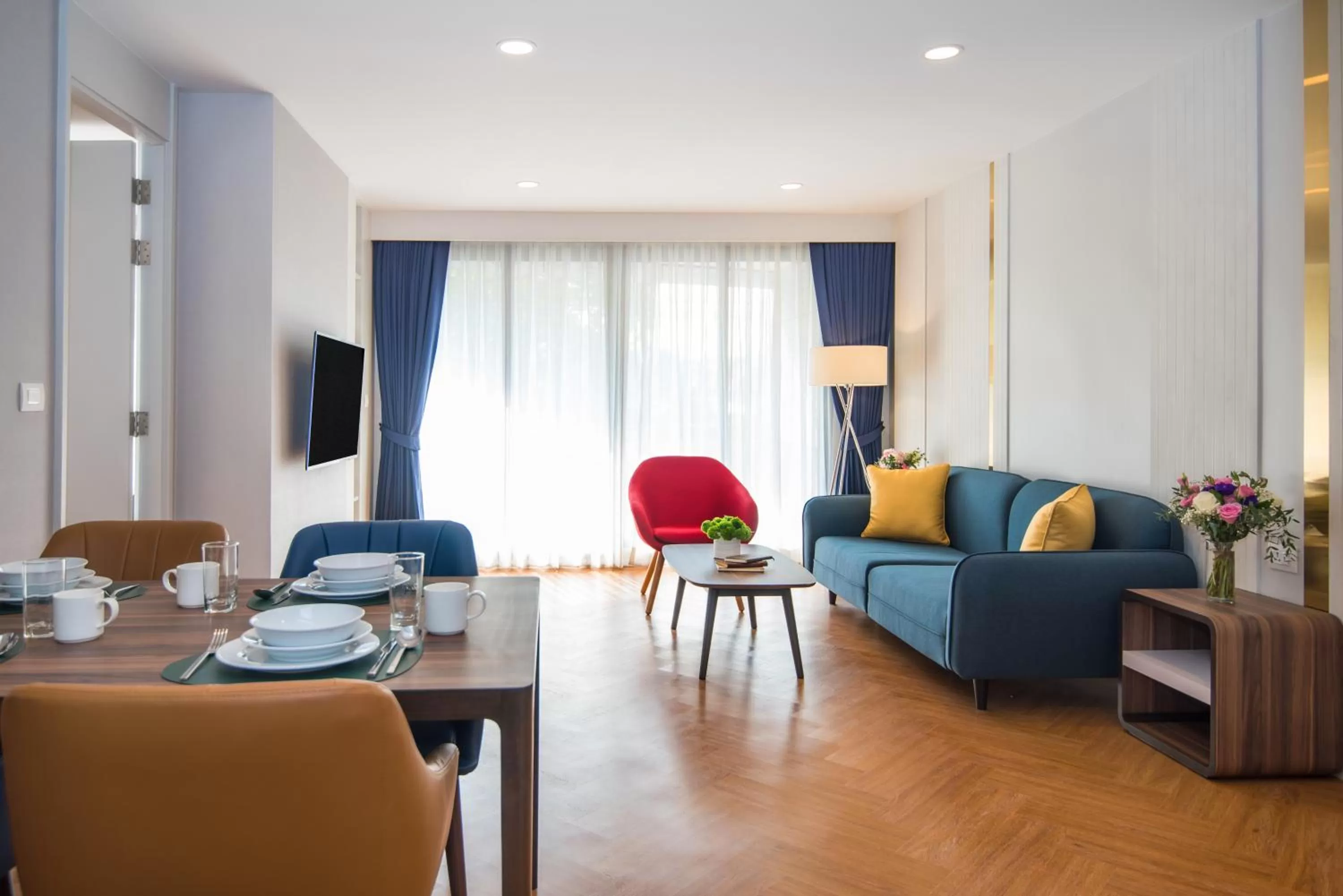 Living room in Amanta Hotel & Residence Sathorn