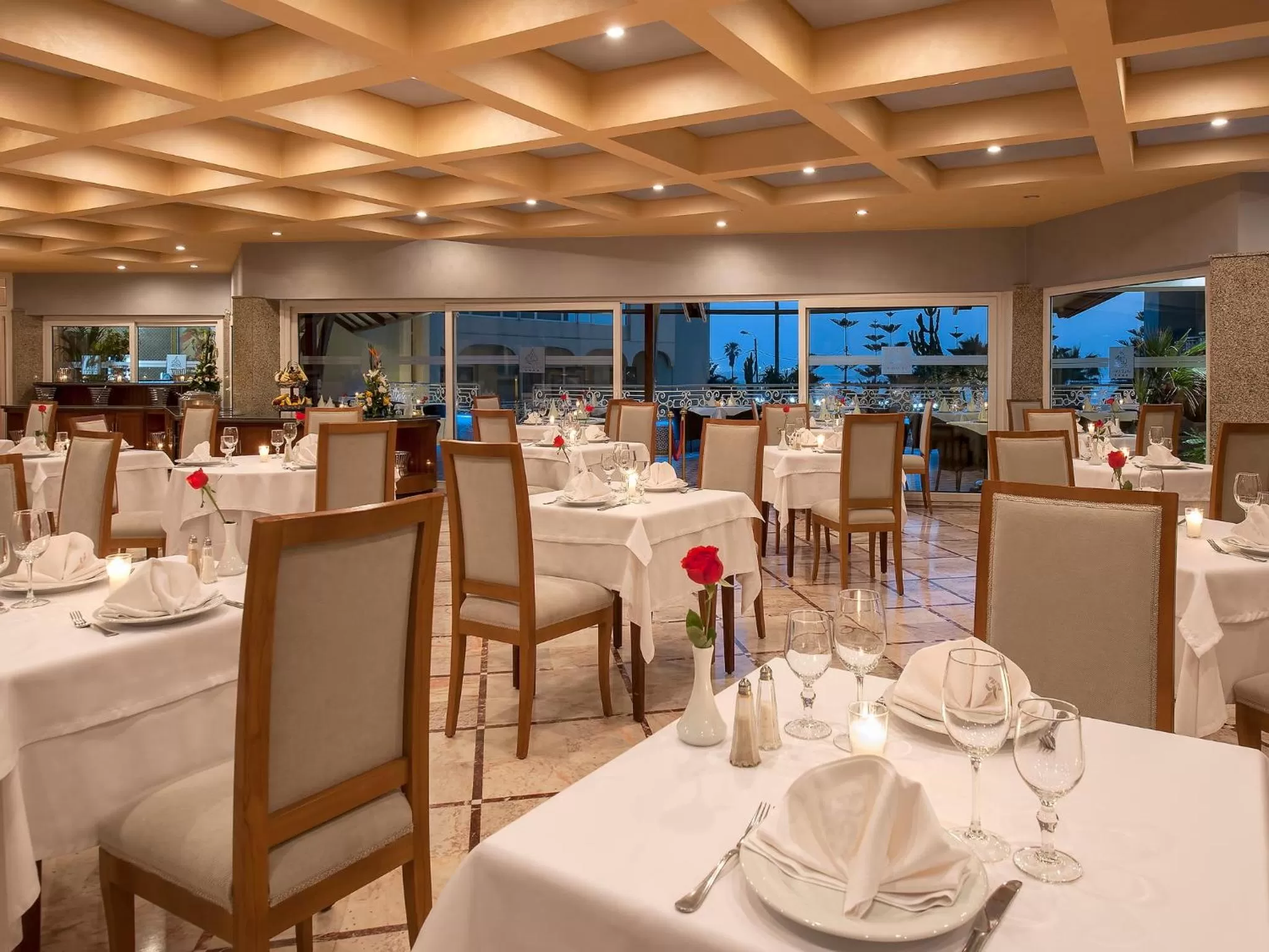 Restaurant/places to eat in Hôtel Club Val d'Anfa Casablanca Ocean view