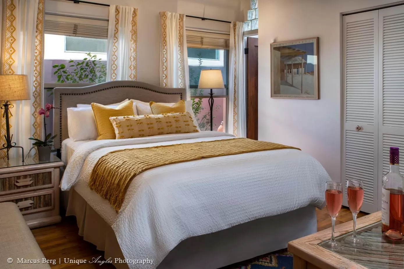 Bed in Adobe Rose Inn