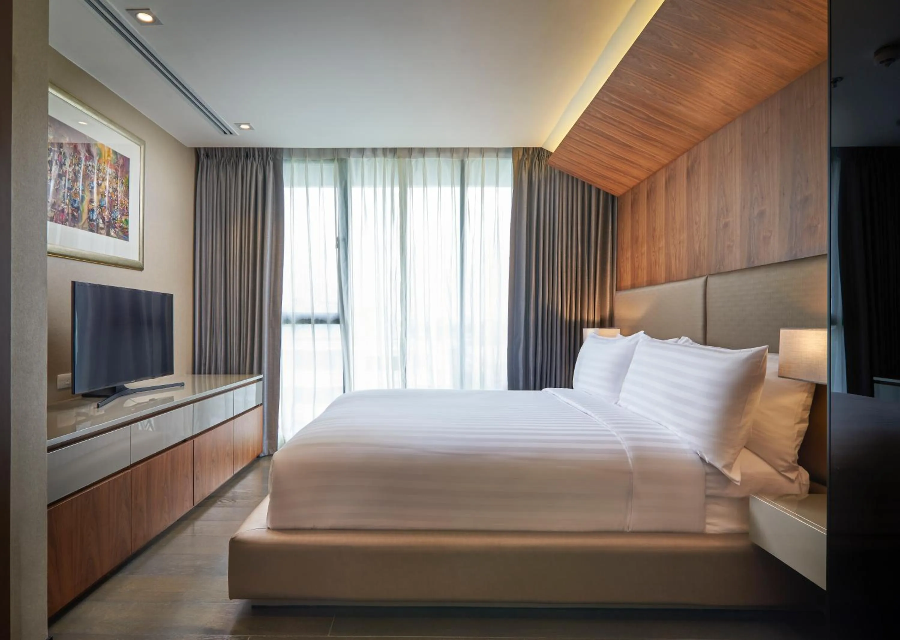 Bed in Amp Am House Bangkok Hotel