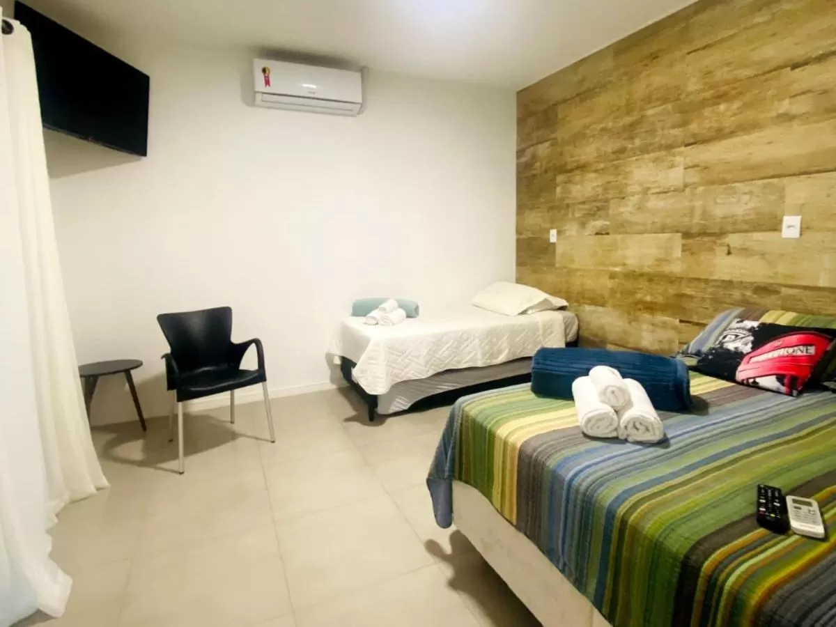 Bed in Pousada Vila de Monaco