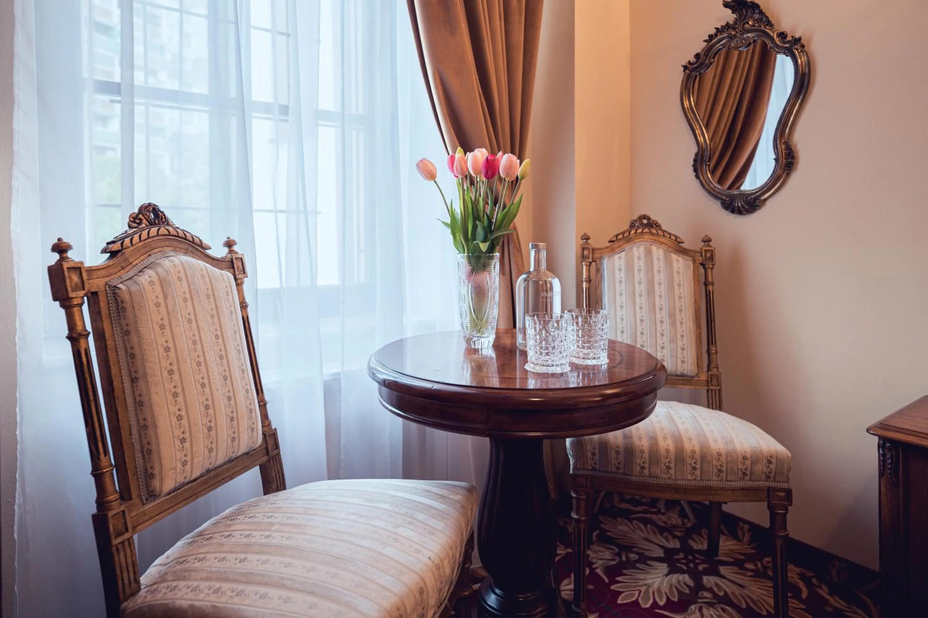 Decorative detail in Hotel Svatojánský Dvůr