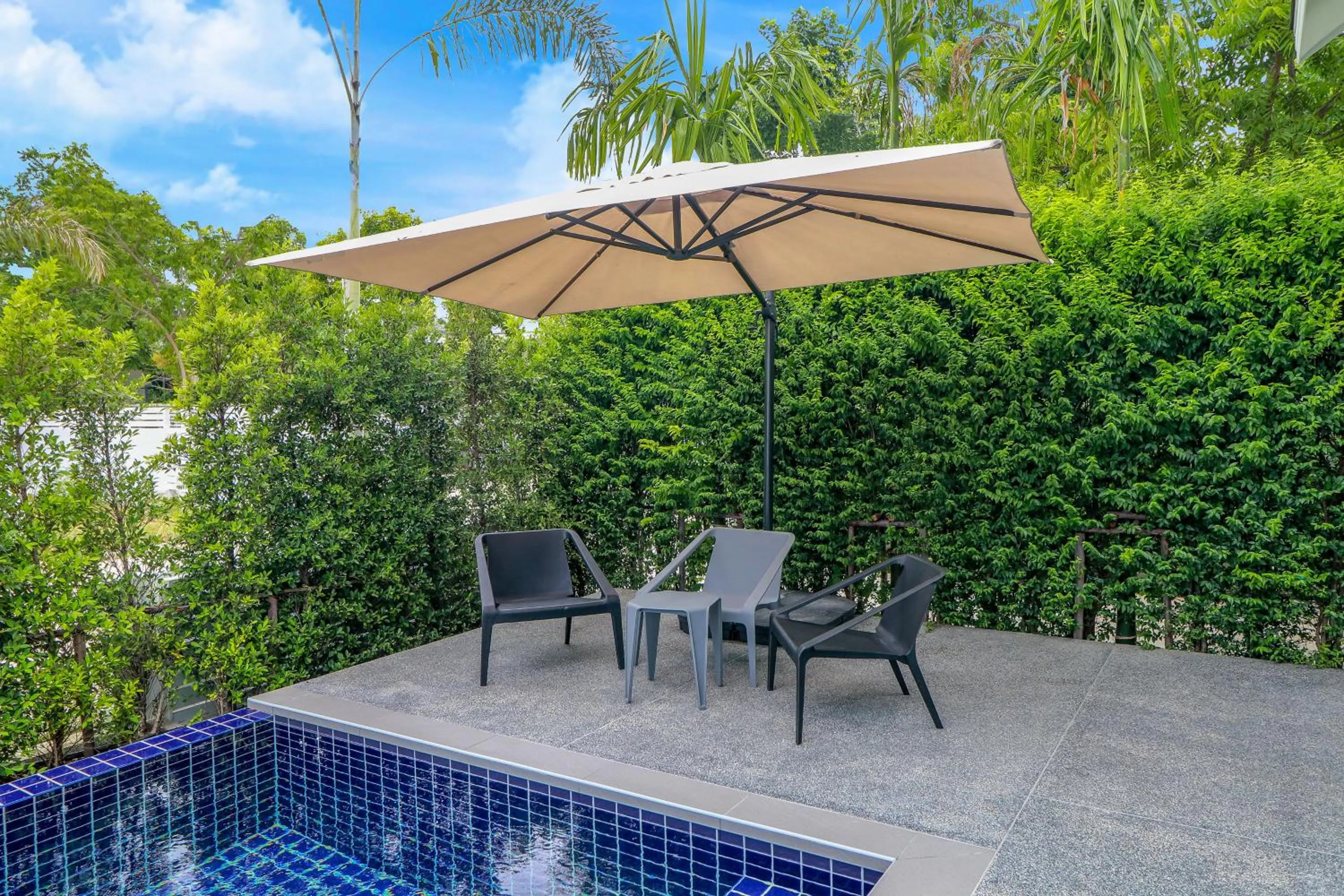 Balcony/Terrace in Chaum Haus Pool Villas