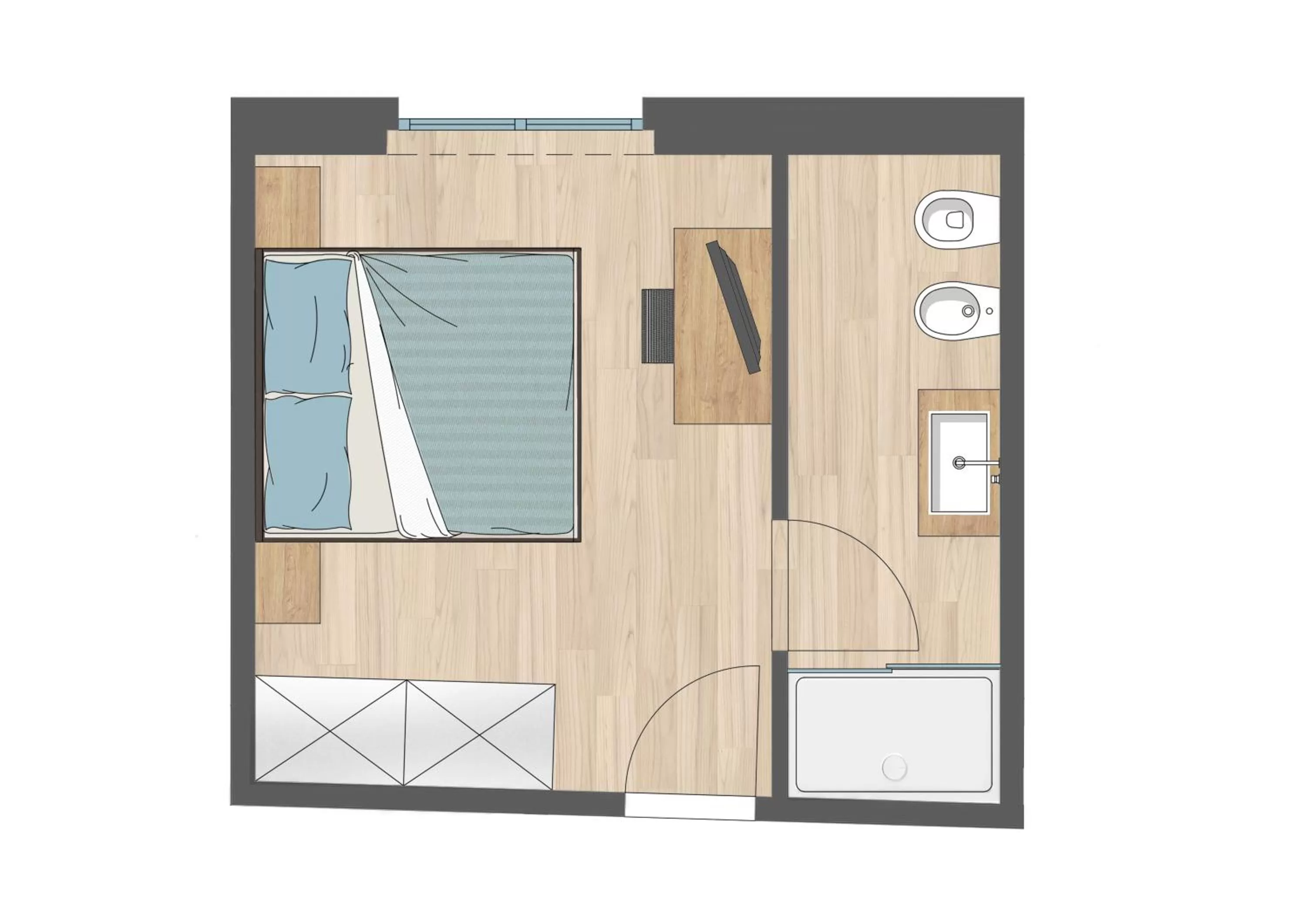 Floor plan in Ah Villaglori Boutique Apartments