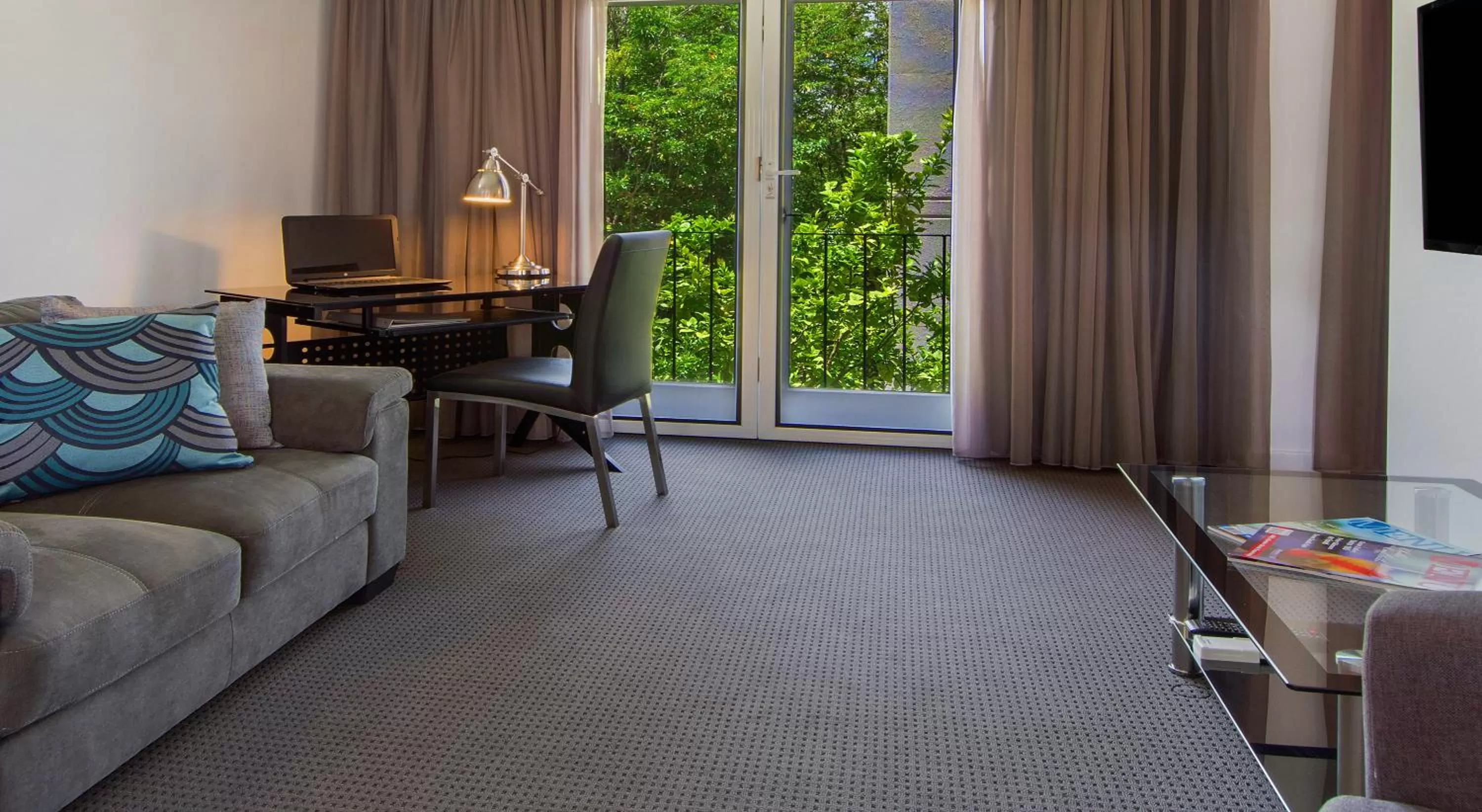 Living room in The Peninsula Riverside Serviced Apartments