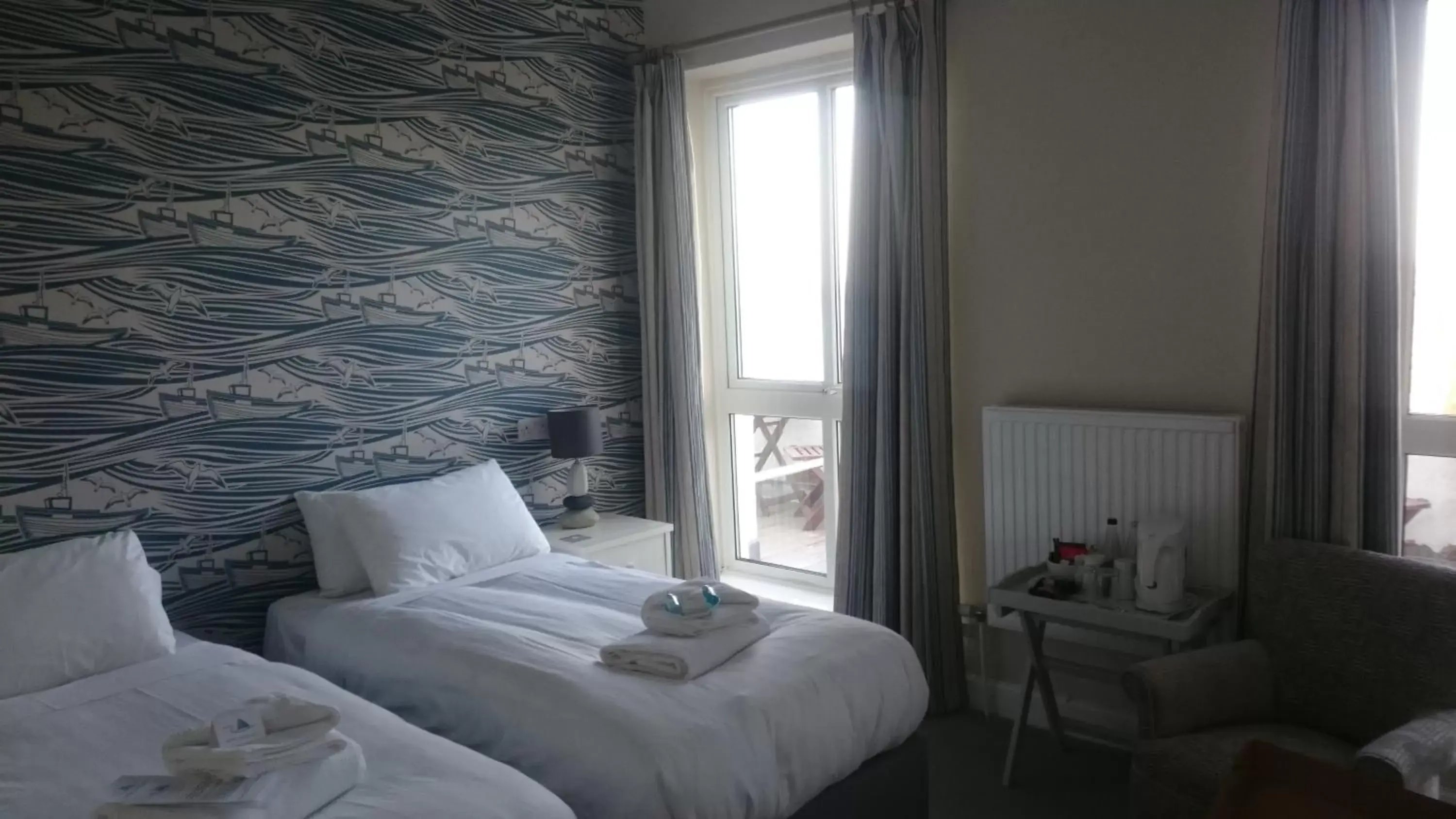 Double Room with sea view from balcony in The White Lodge Hotel Double Room with sea view from balcony in The White Lodge Hotel