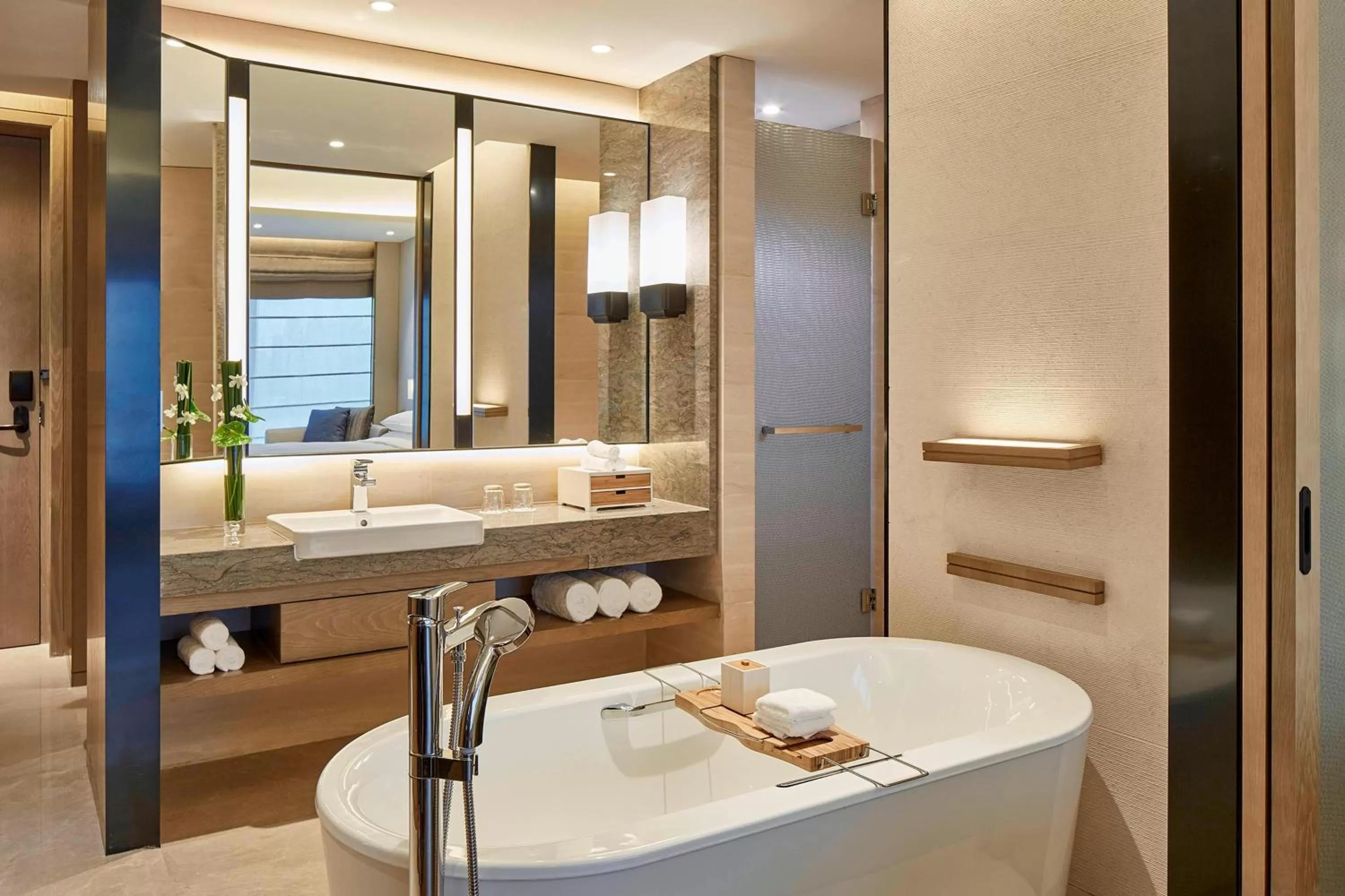 Bathroom in Hangzhou Marriott Hotel Qianjiang