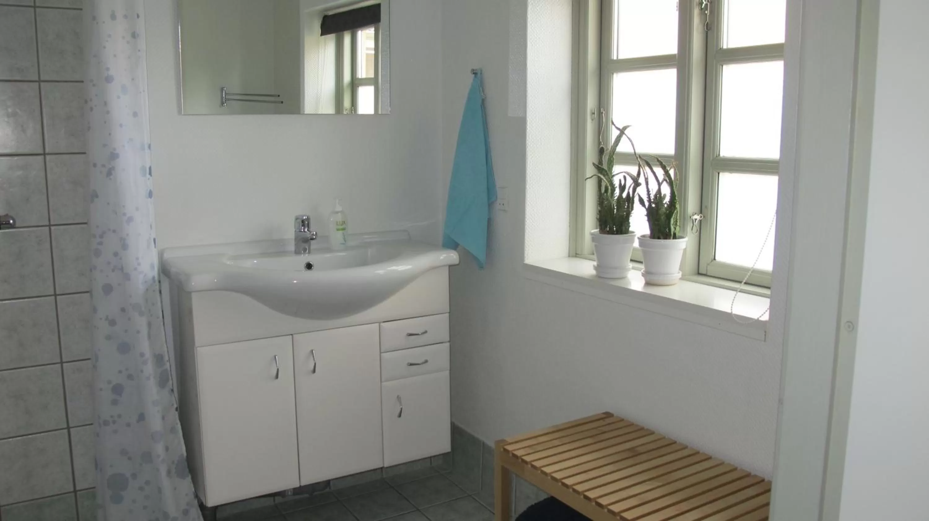 Shower, Bathroom in Birkende Bed and Breakfast