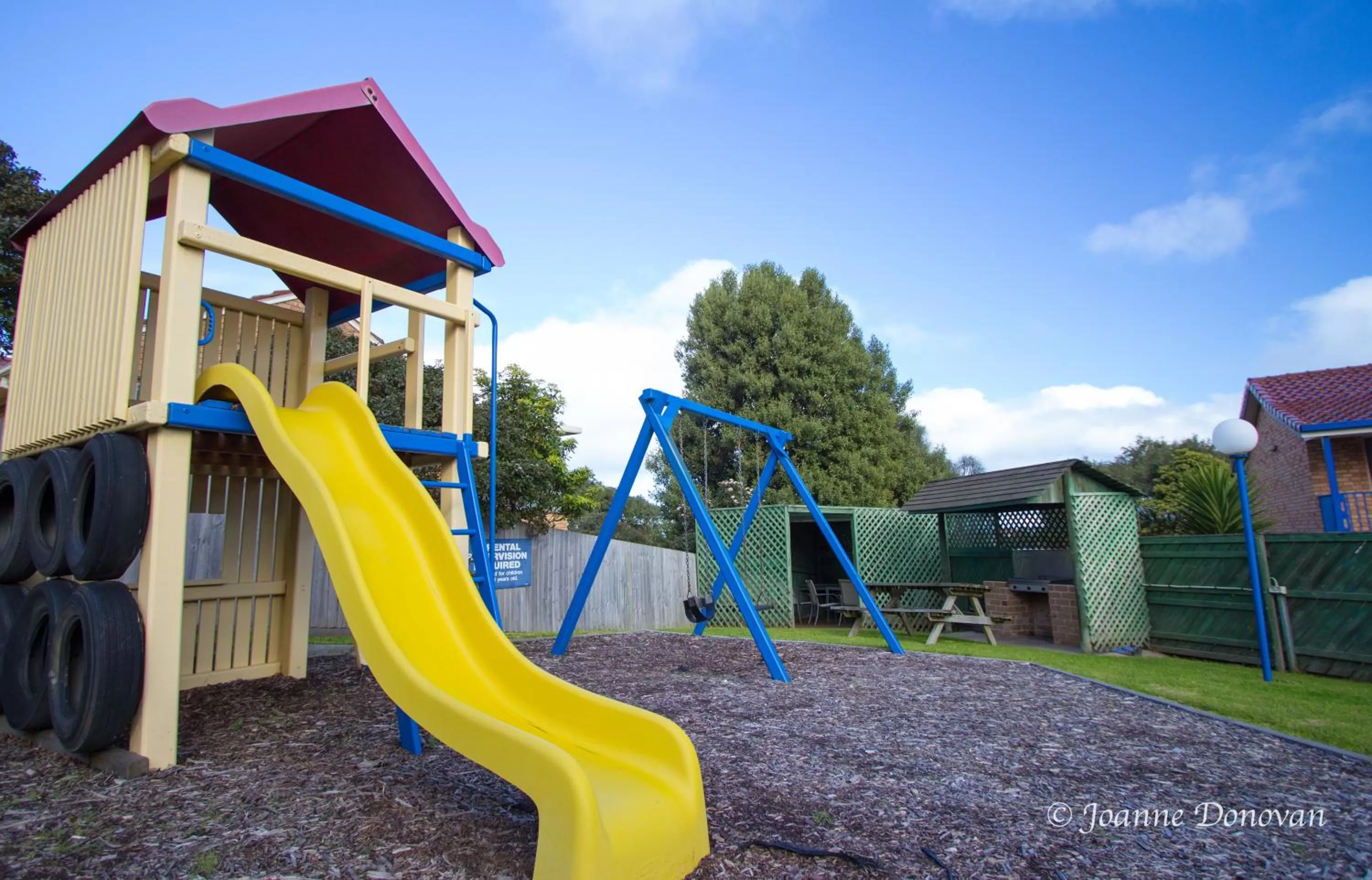 Children play ground in Blue Whale Motor Inn & Apartments