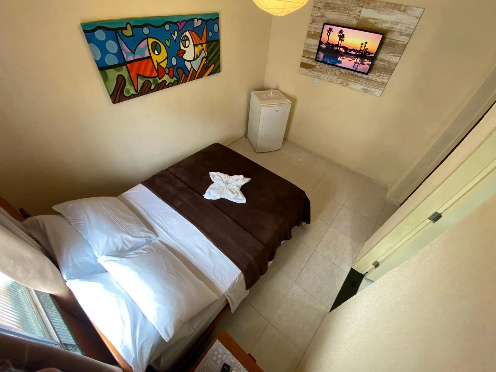 Bed in Refúgio Pousada Fortaleza