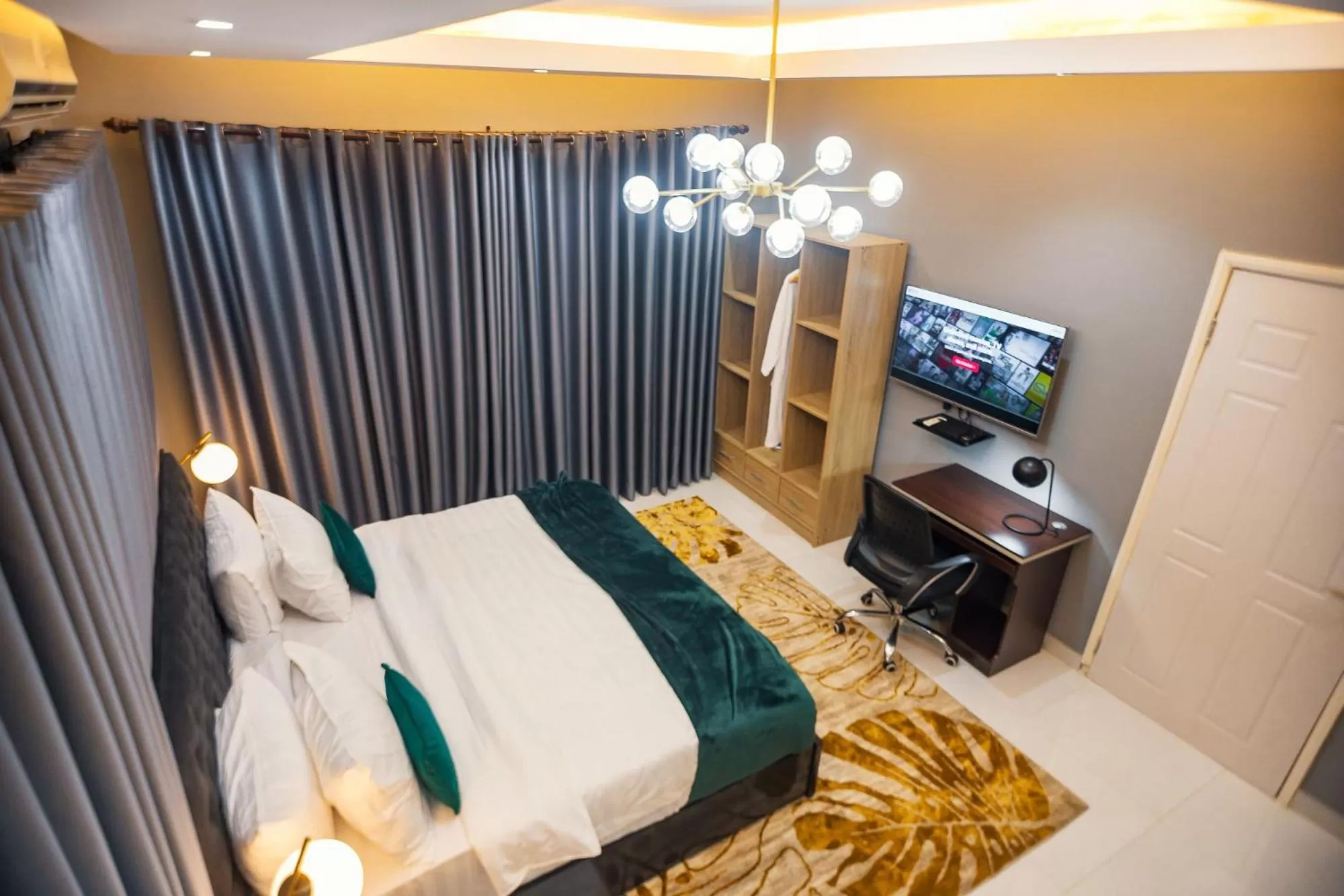 Bed in The Avery Suites, East Legon