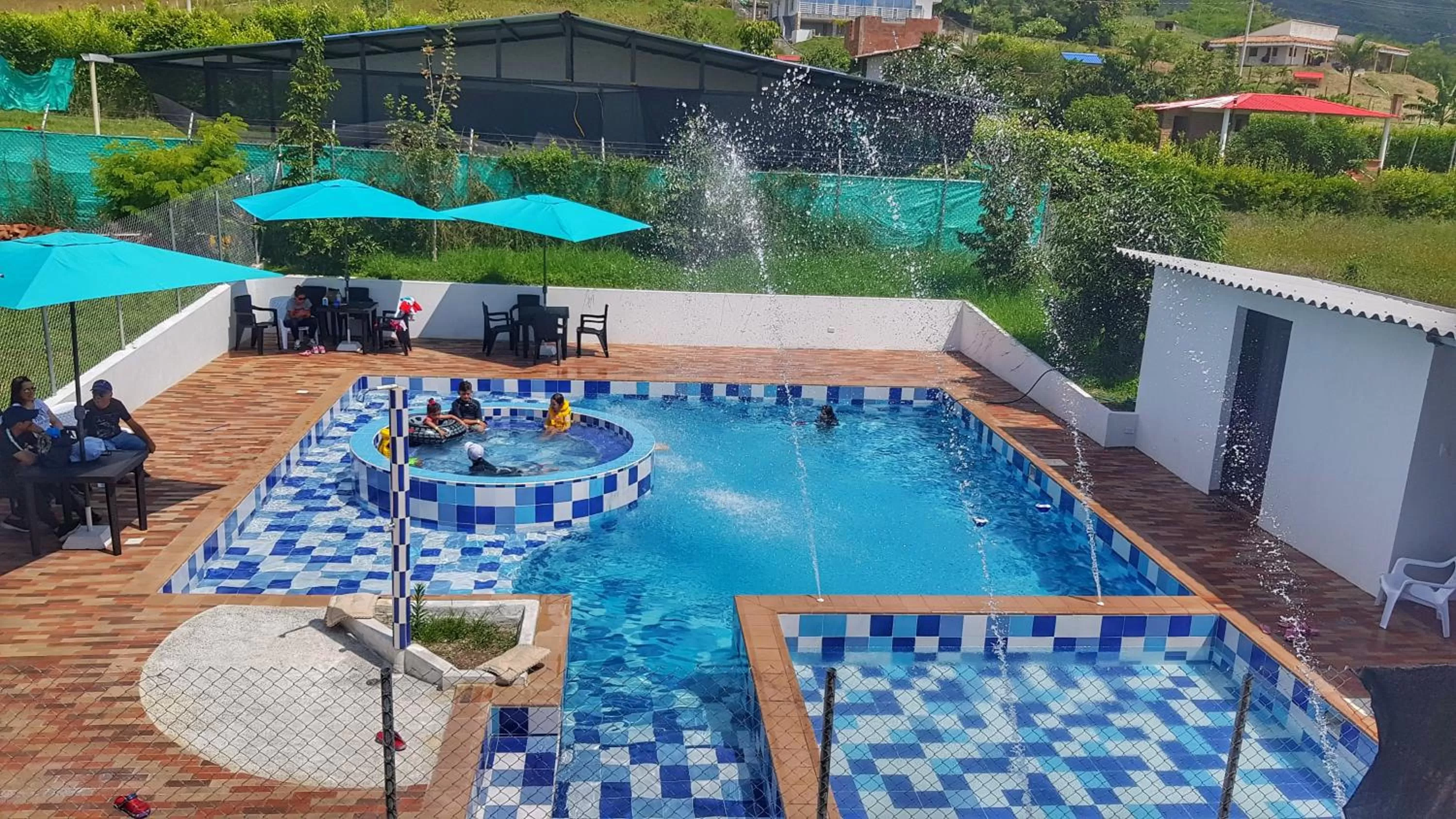 Pool View in Dedalos Fly House