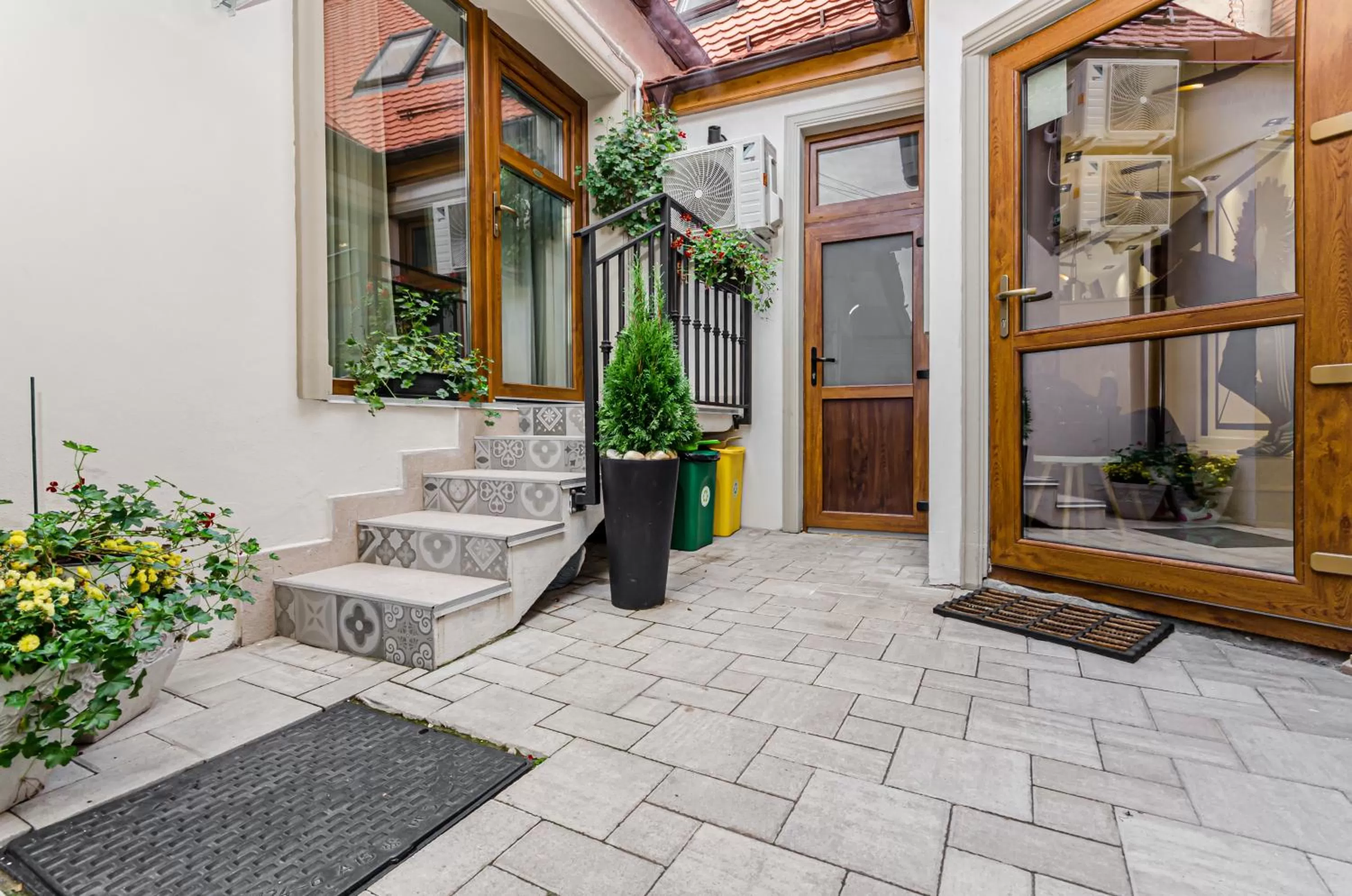 Inner courtyard view in Lumiere House Sibiu