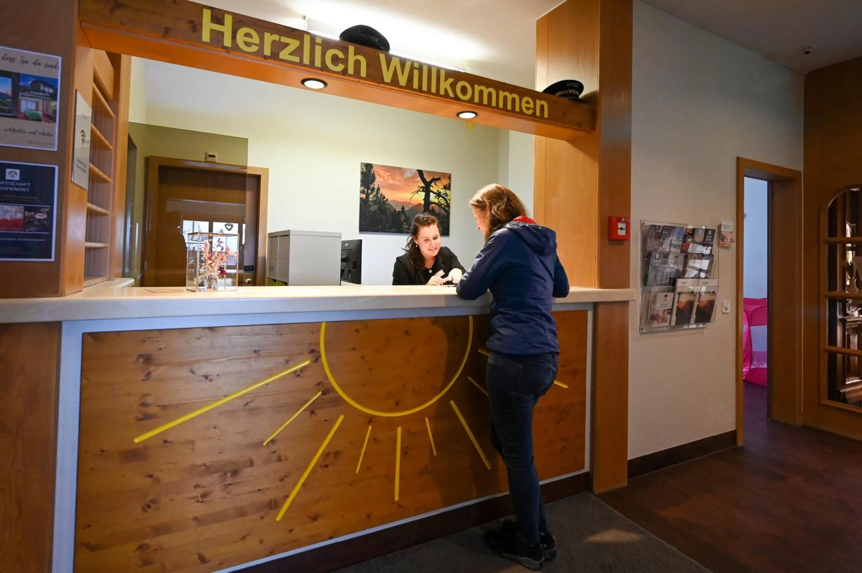 Lobby or reception in Hotel Sonnwendhof Engelberg