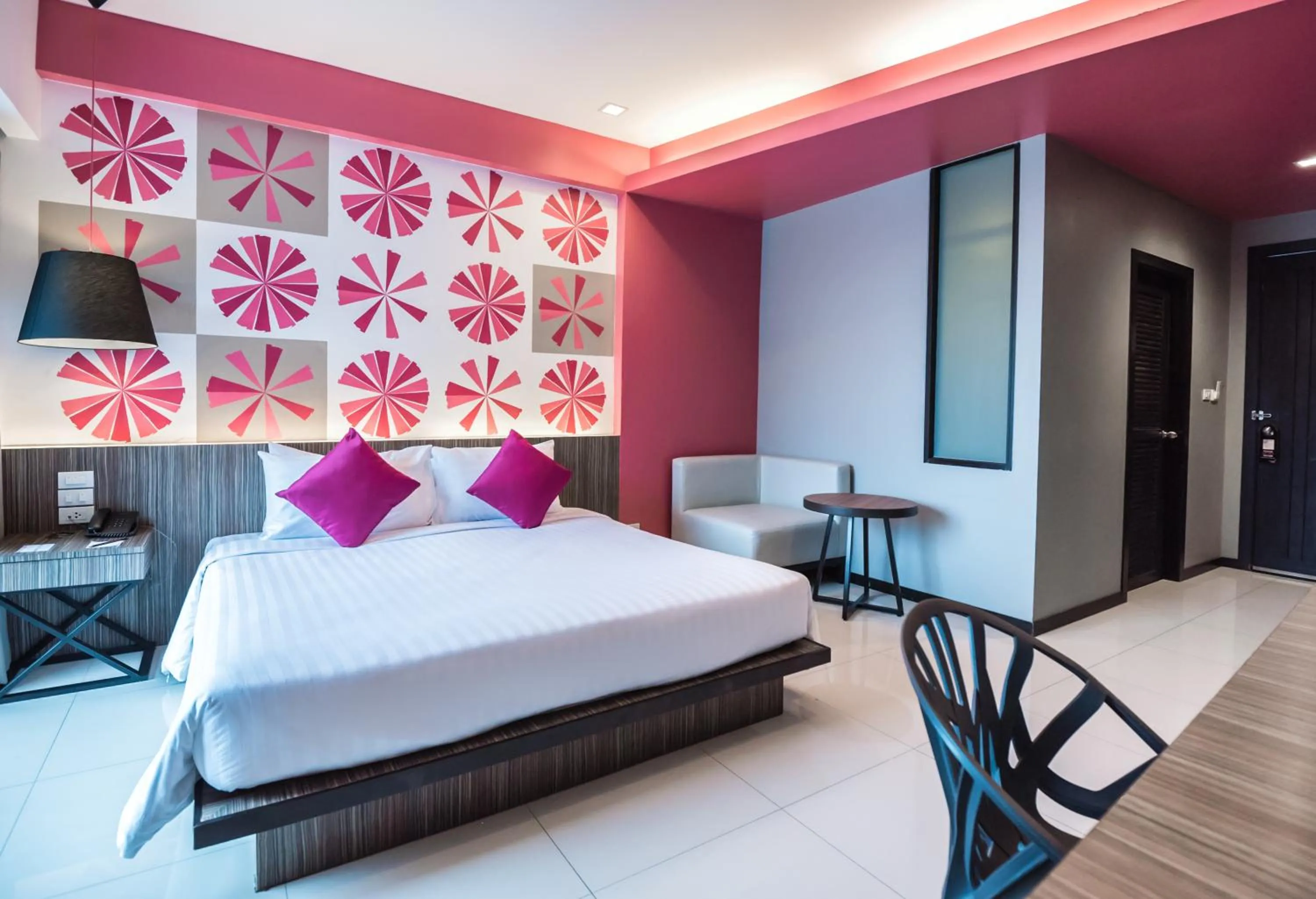 Bed in Hotel J Residence Pattaya