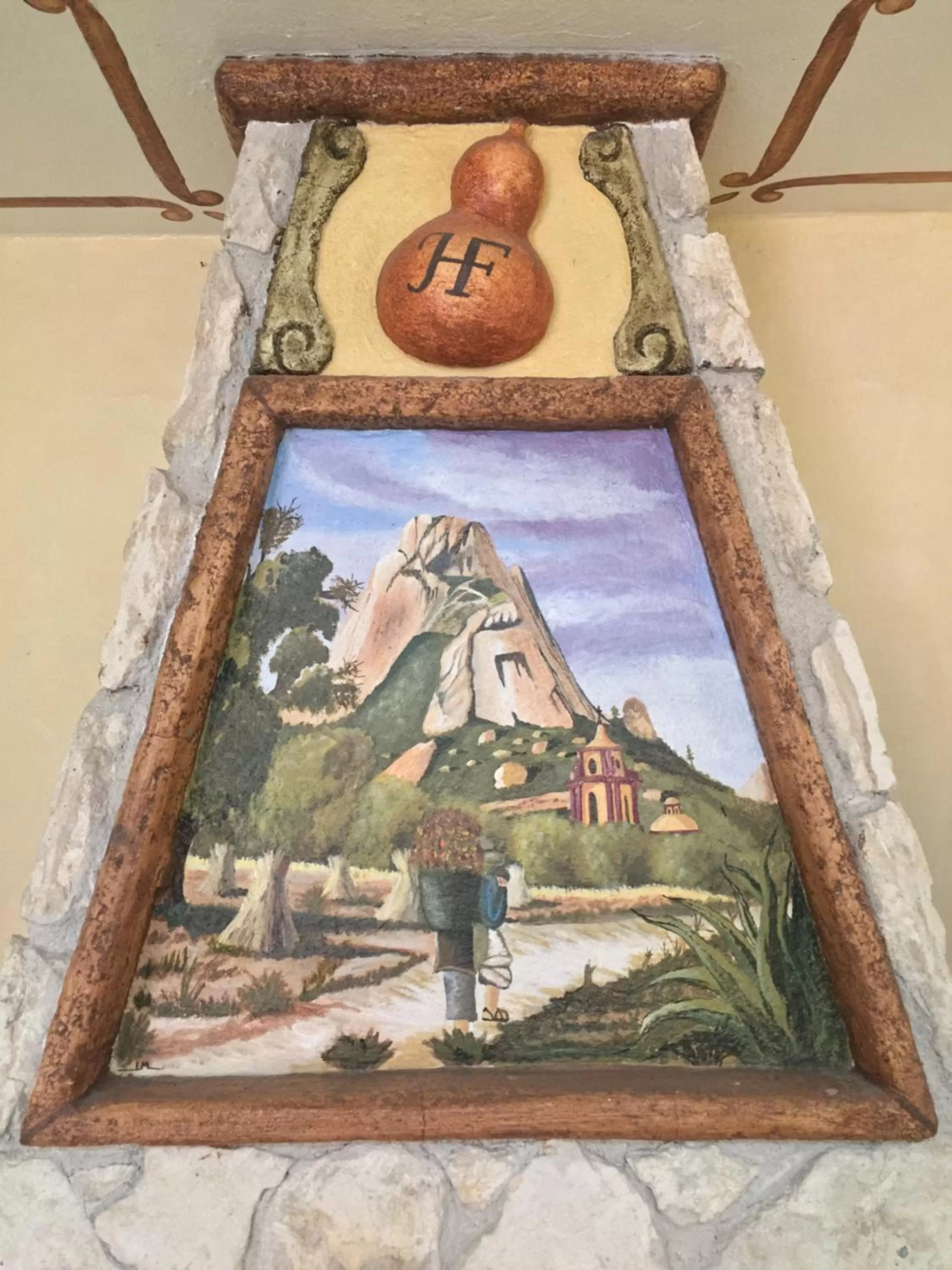 Decorative detail in Hotel Feregrino