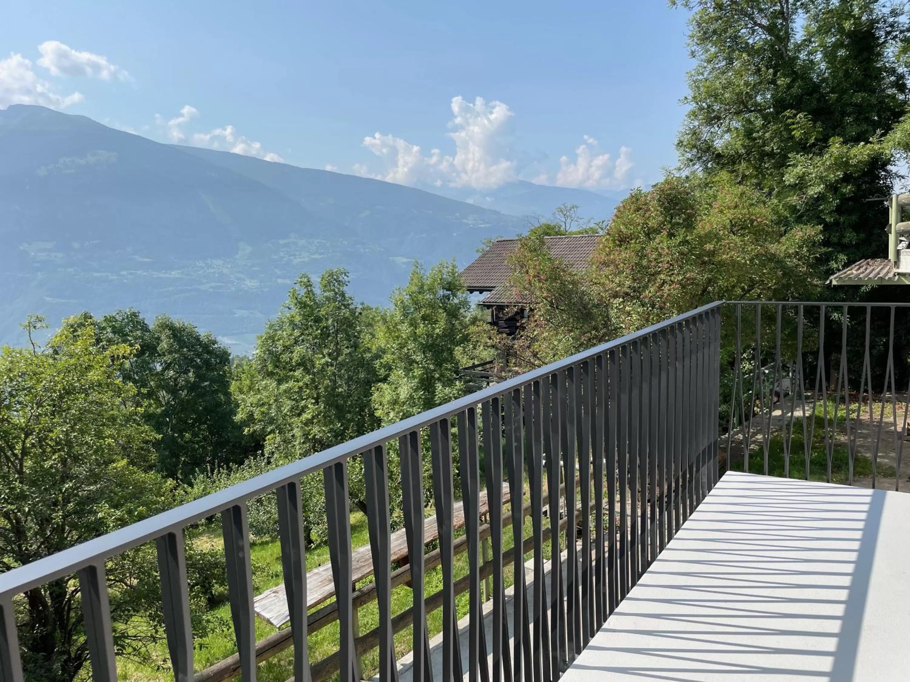 Balcony/Terrace in B&B La Forge de Diogne - luxury and cosy alpine lodge